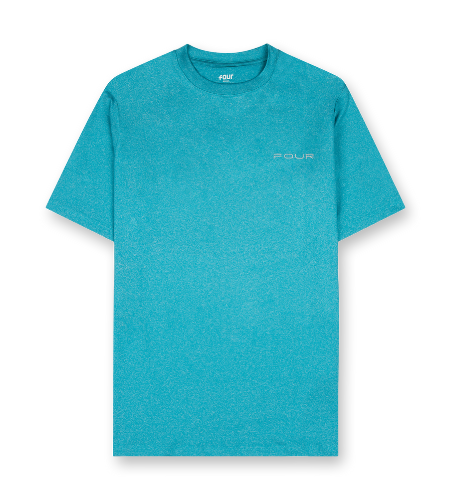 Sportswear T-shirt Melange Ocean Blue