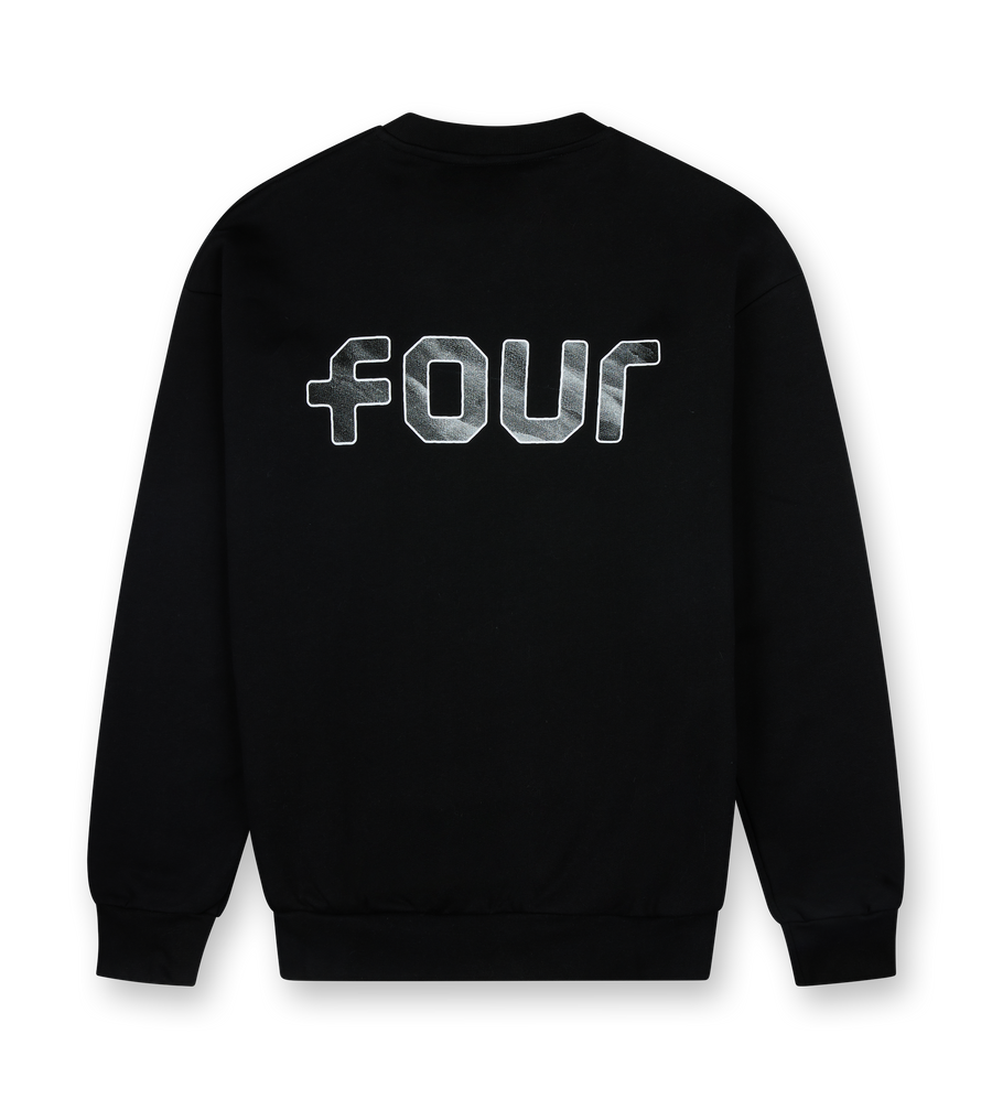 Outline Logo Crewneck Black