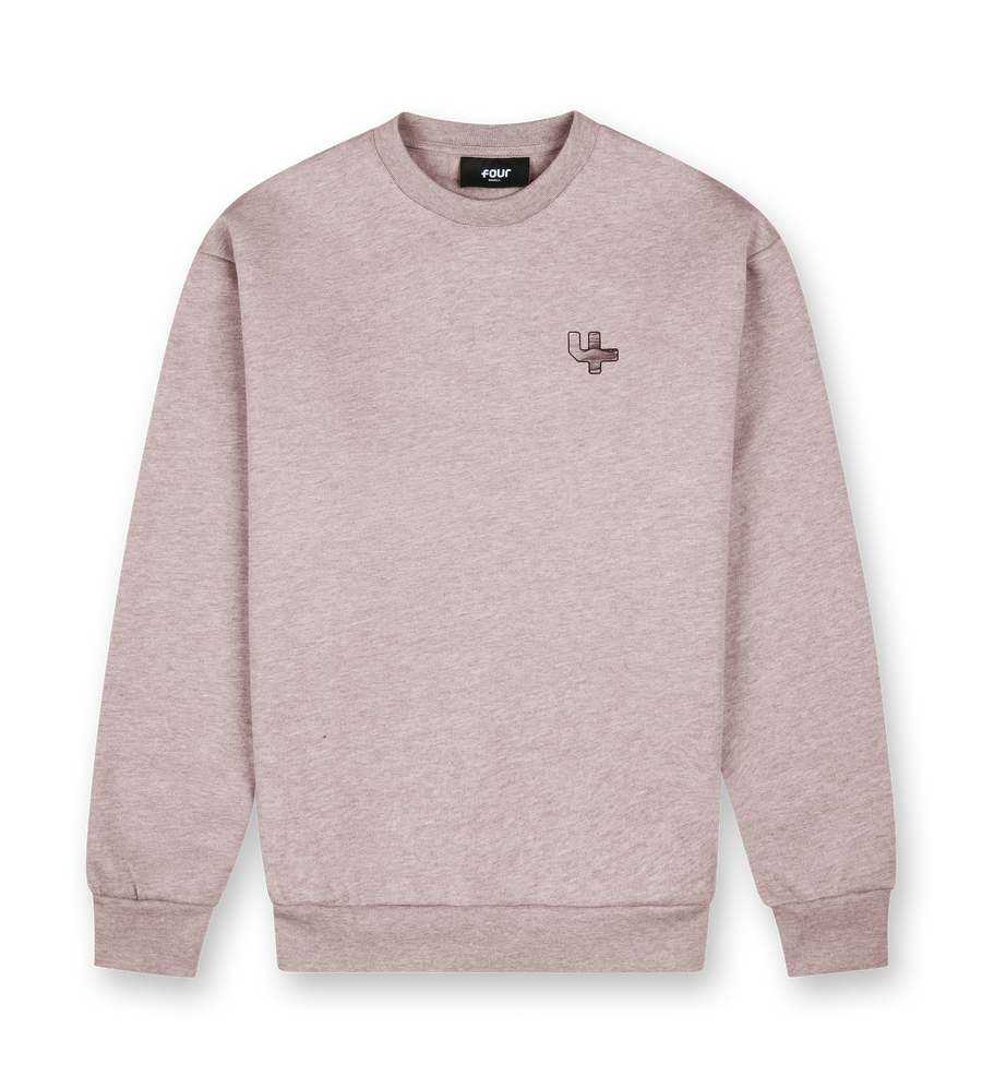 Outline Logo Crewneck Sand Melange