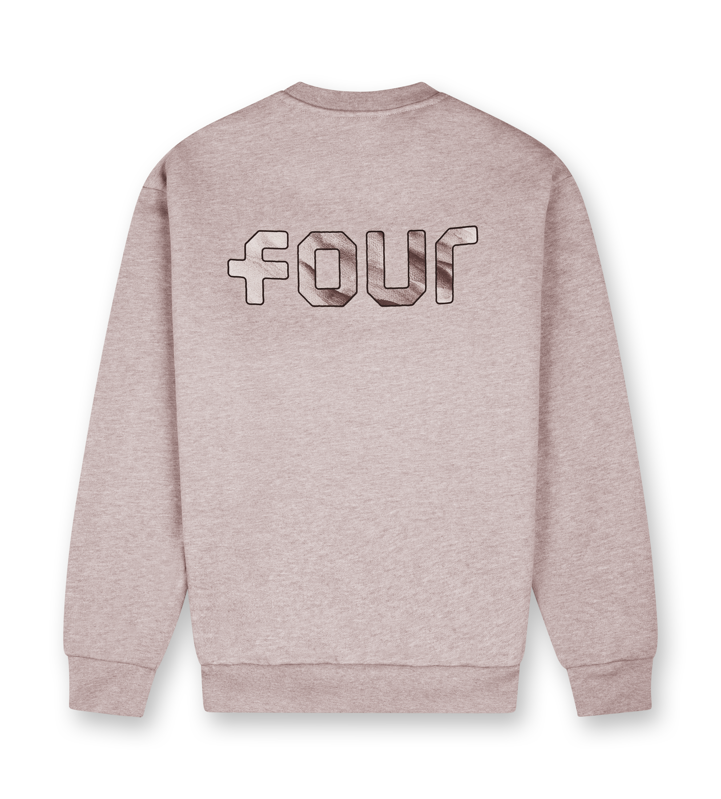 Outline Logo Crewneck Sand Melange