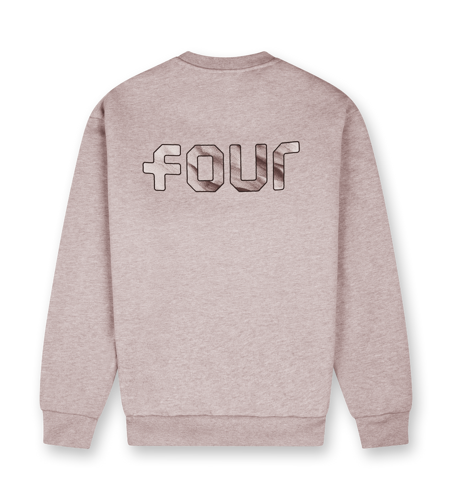 Outline Logo Crewneck Sand Melange