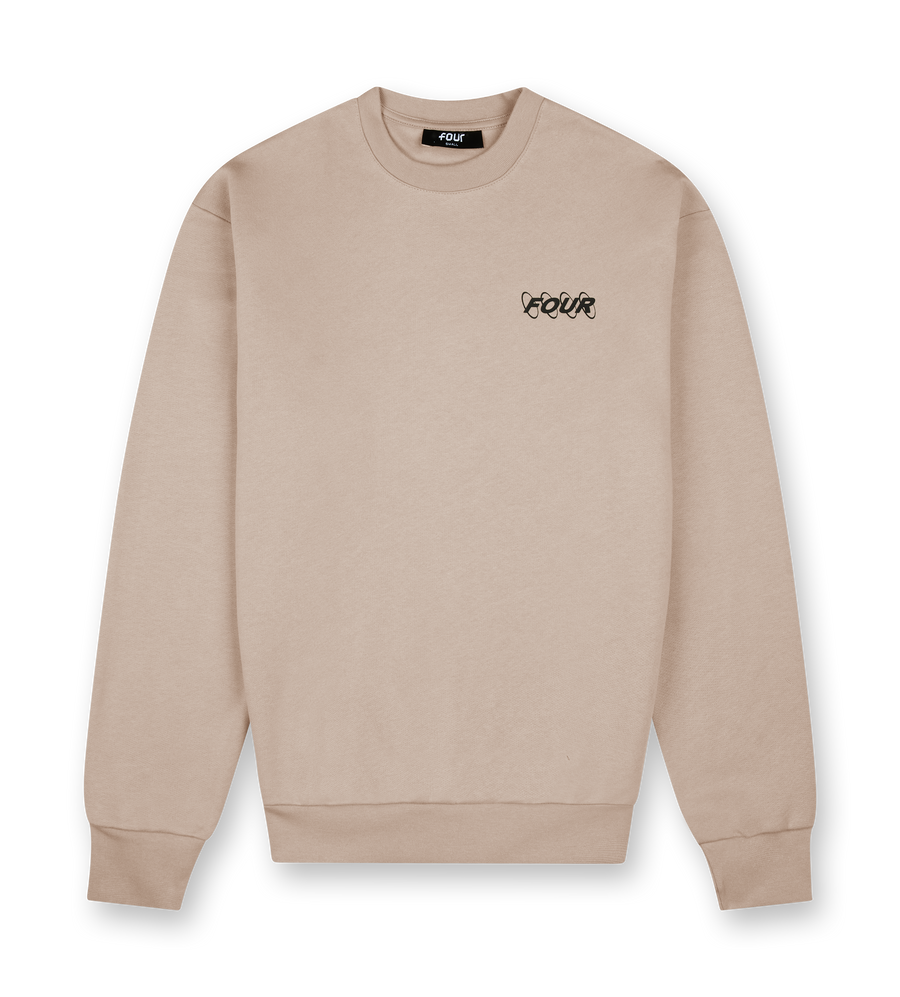 Circles Logo Crewneck Vintage Khaki