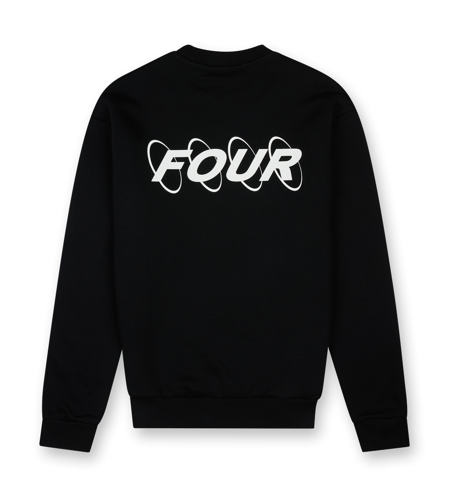 Circles Logo Crewneck Black