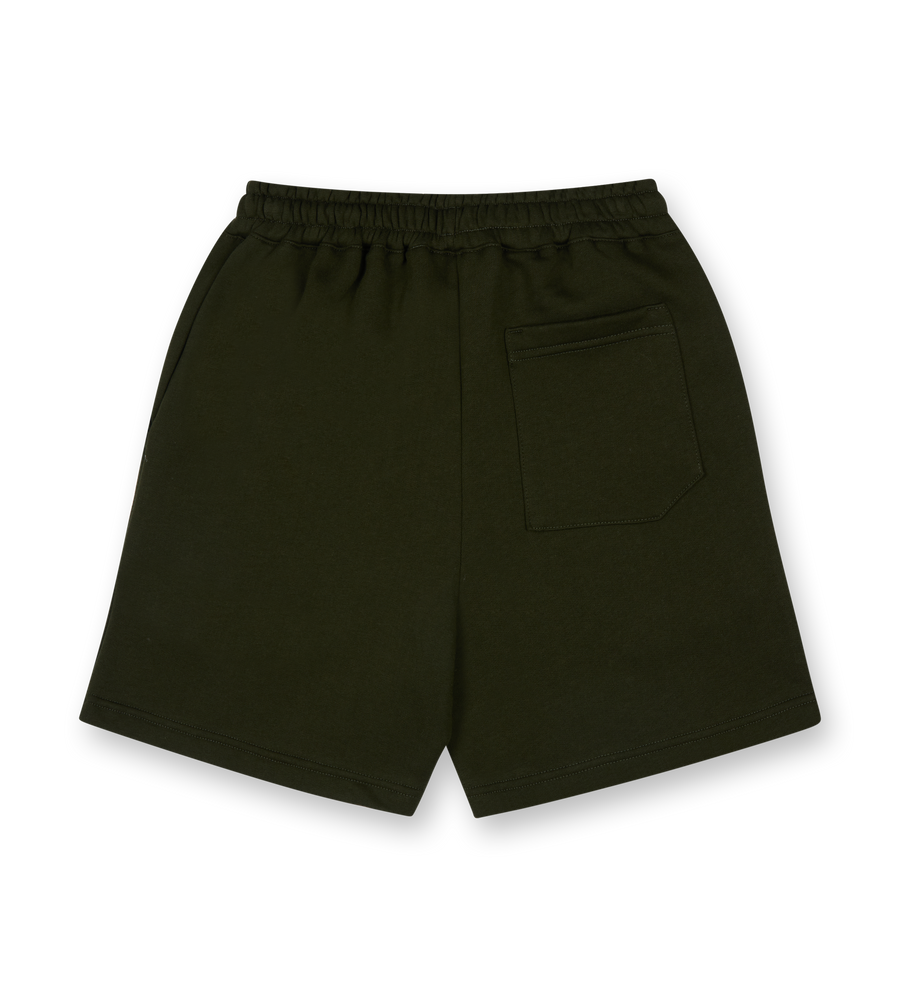 Circles Logo Shorts Army Green