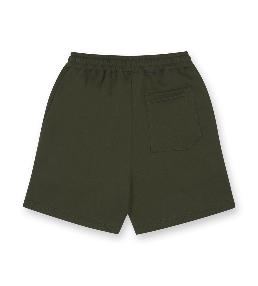 Circles Logo Shorts Army Green