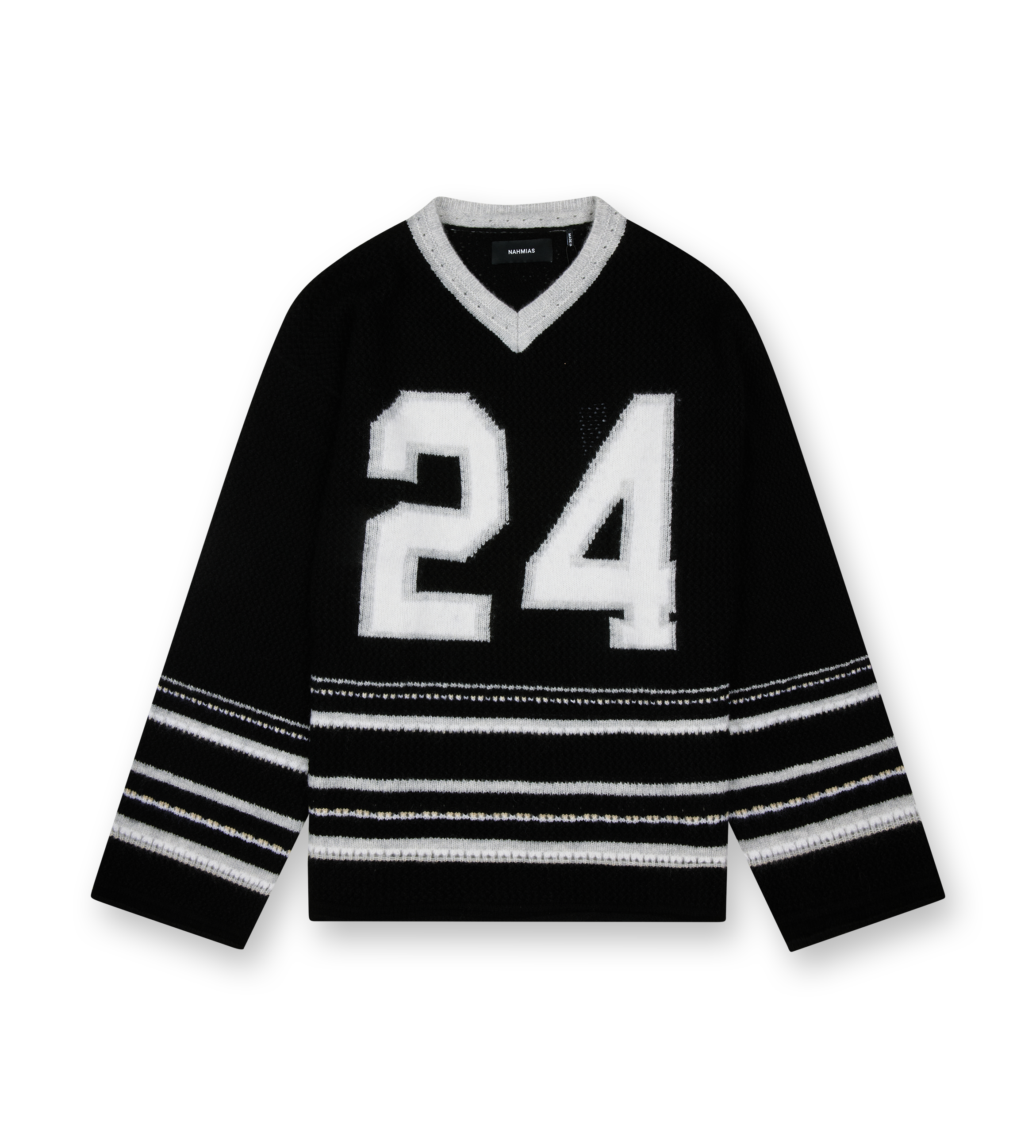 24 Knit Hockey Jersey Black