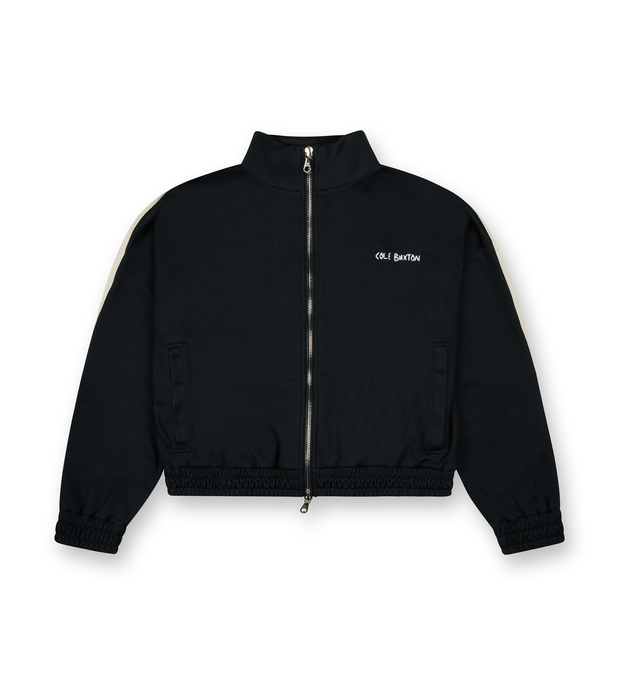 Hand Embroidery Track Jacket Vintage Black