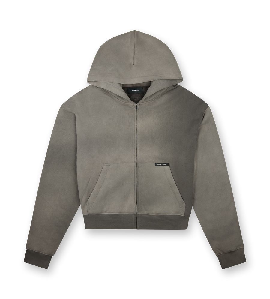 Classic Zip-Up Hoodie Vintage Bark