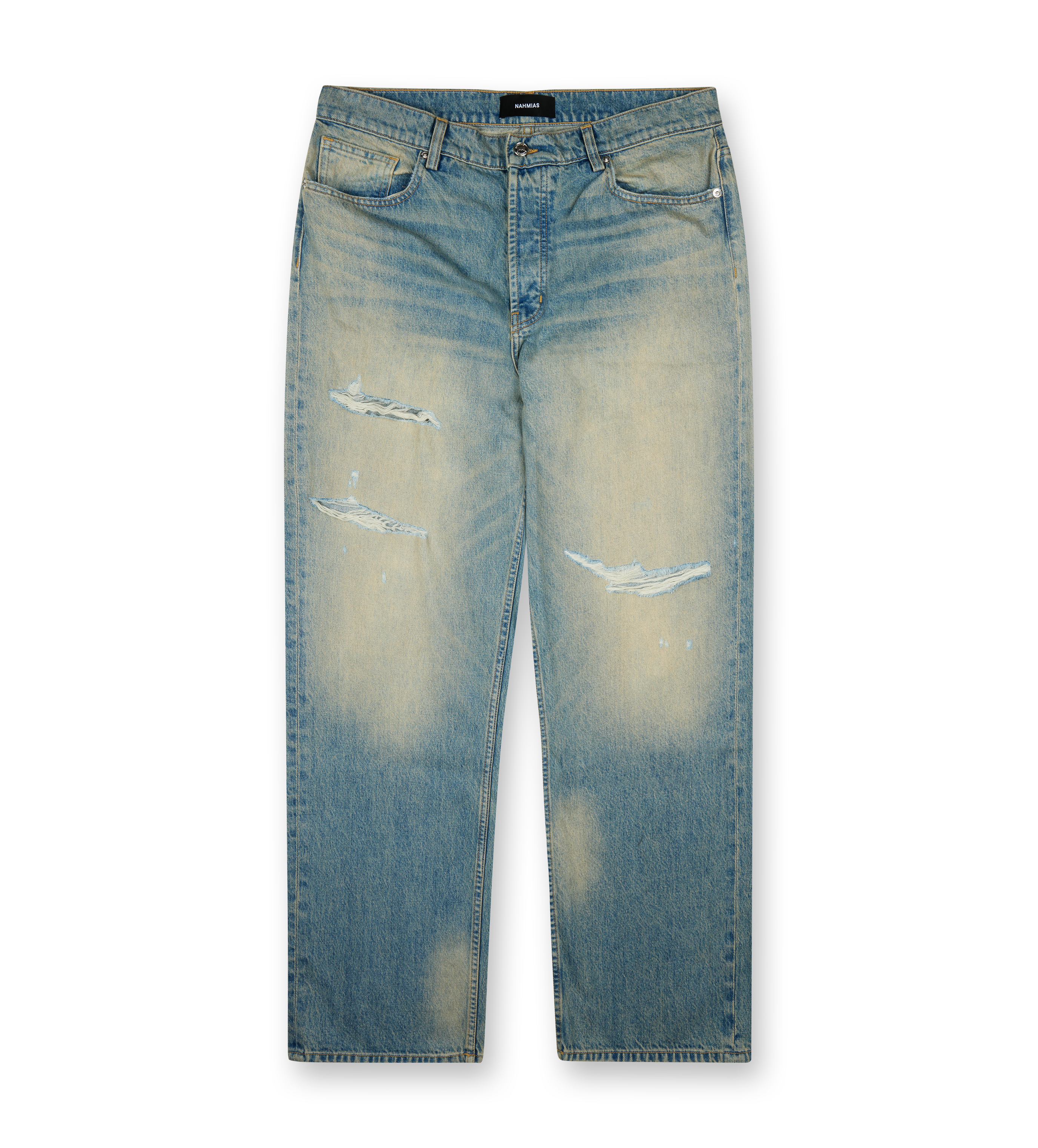 Distressed Baggy Jeans Light Wash