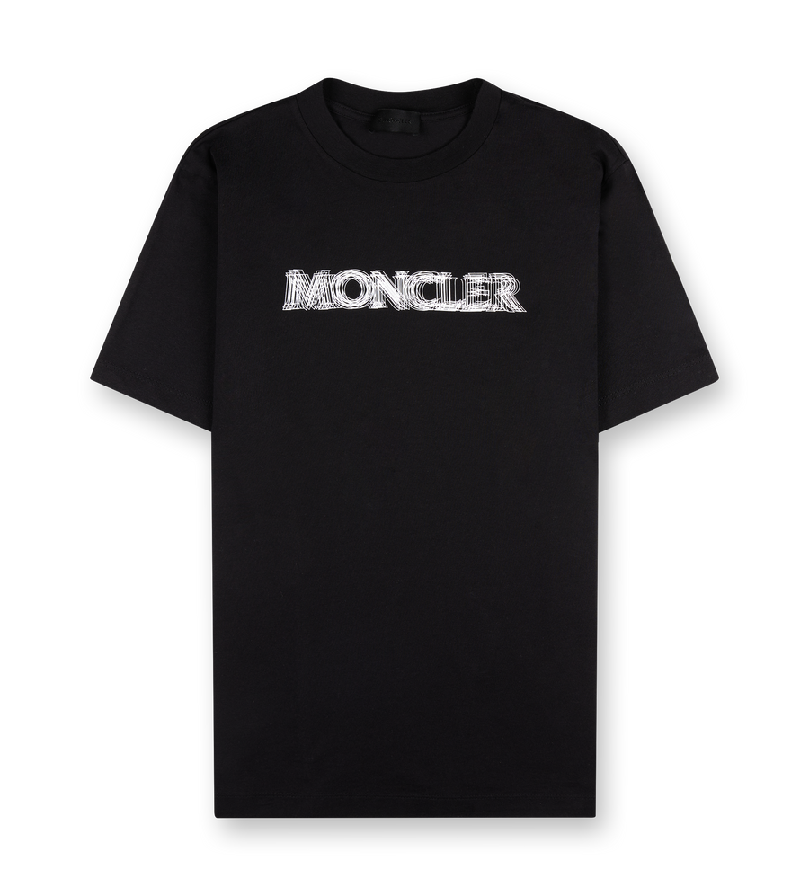 Fluted Logo T-shirt Black