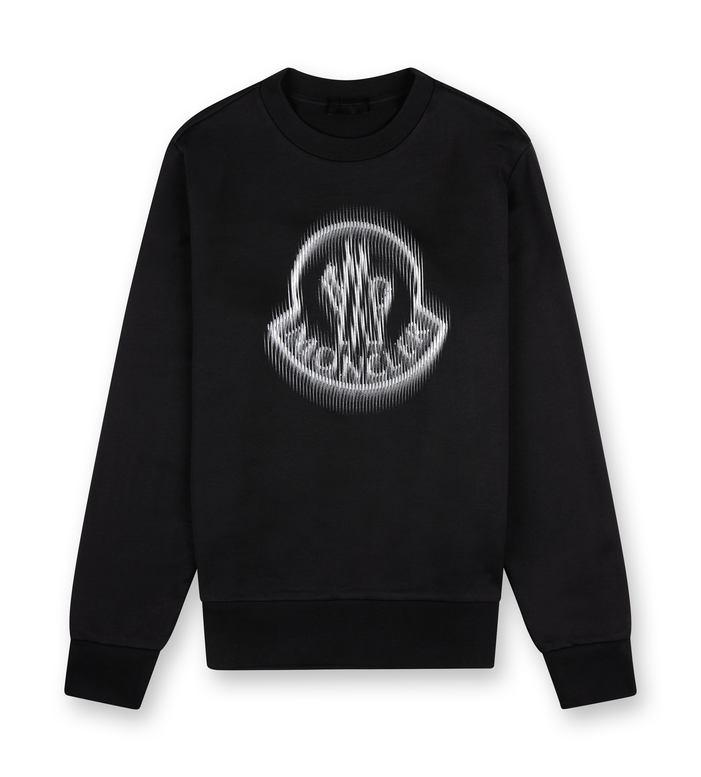 Logo Print Cotton Sweatshirt Black