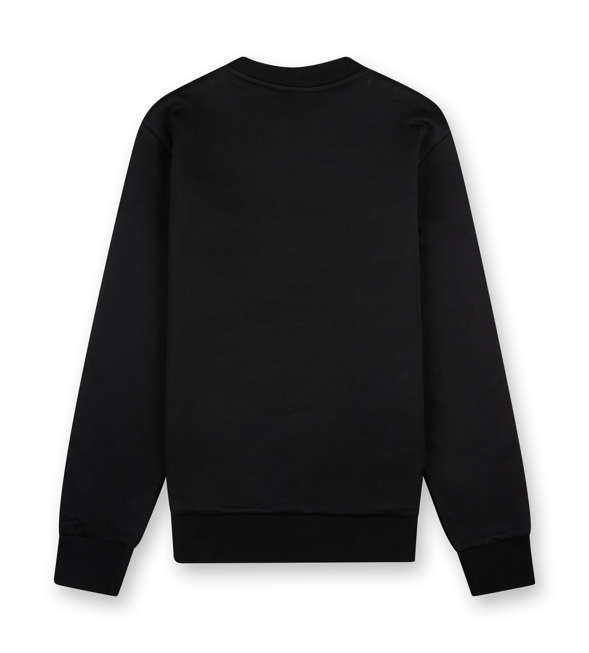 Logo Print Cotton Sweatshirt Black