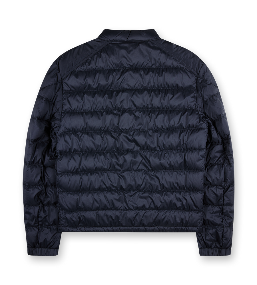 Selves Short Down Jacket Navy Blue