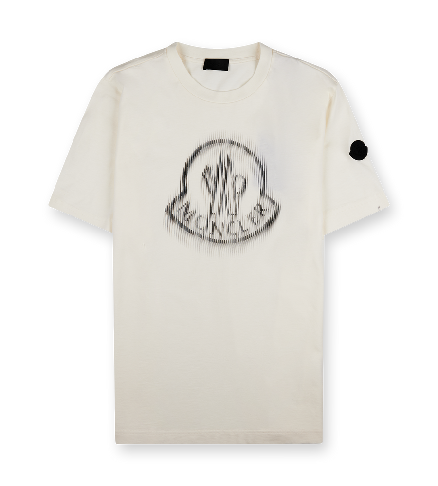 Logo Print Cotton T-shirt Off White