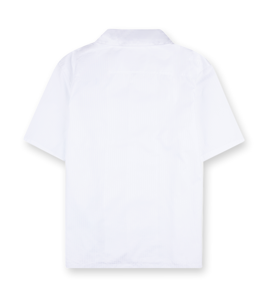 Cotton Bowling Shirt White