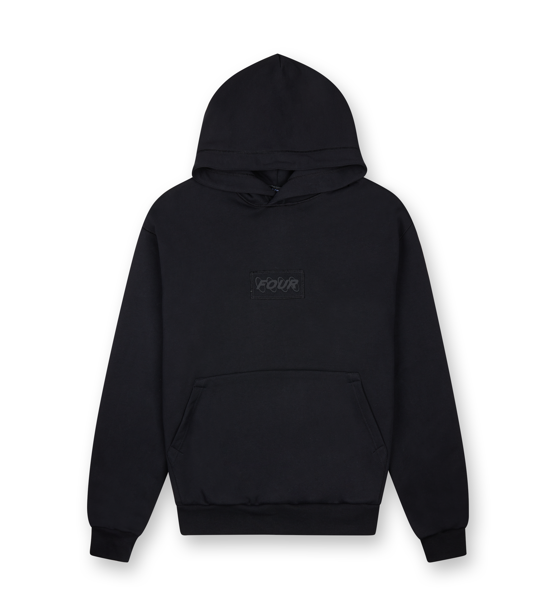 Inside Out Regular Hoodie Black