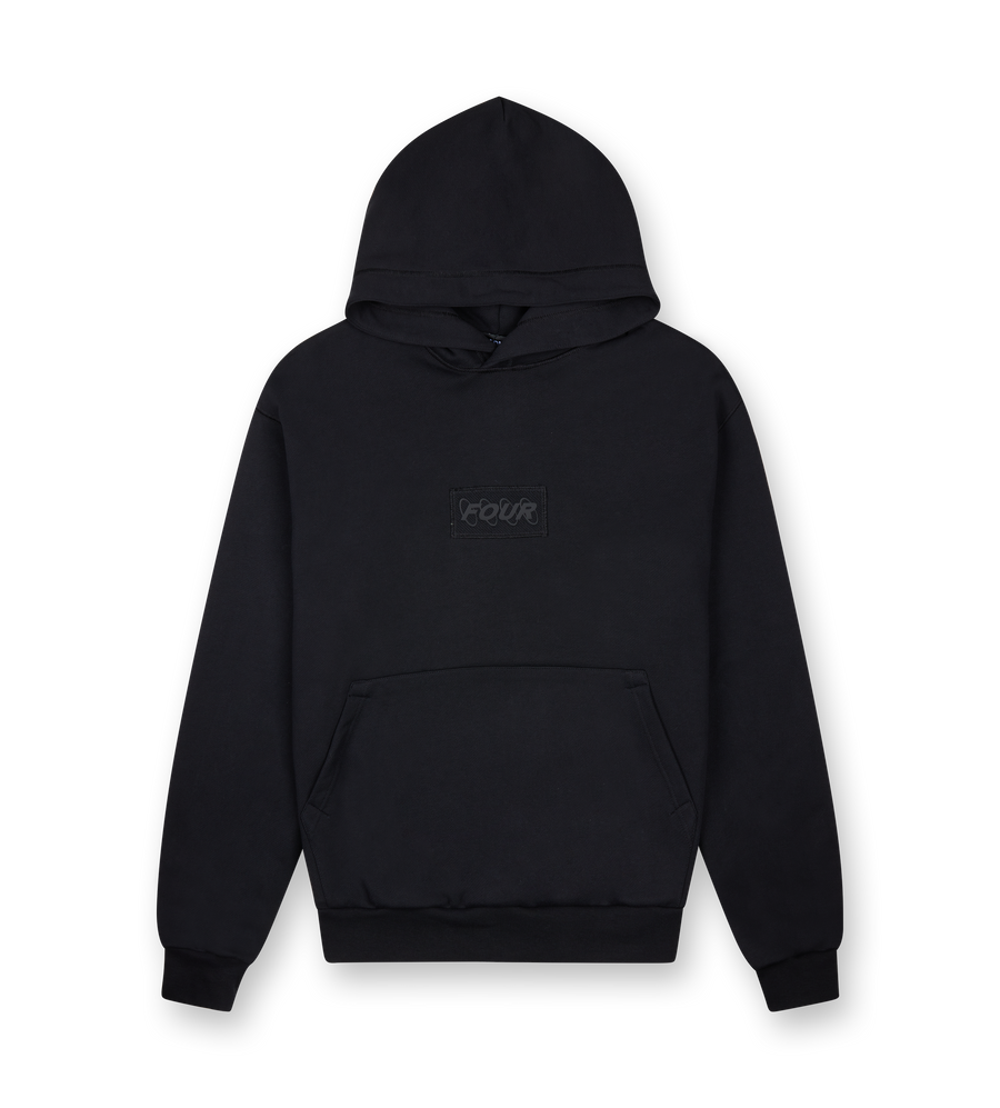 Inside Out Regular Hoodie Black