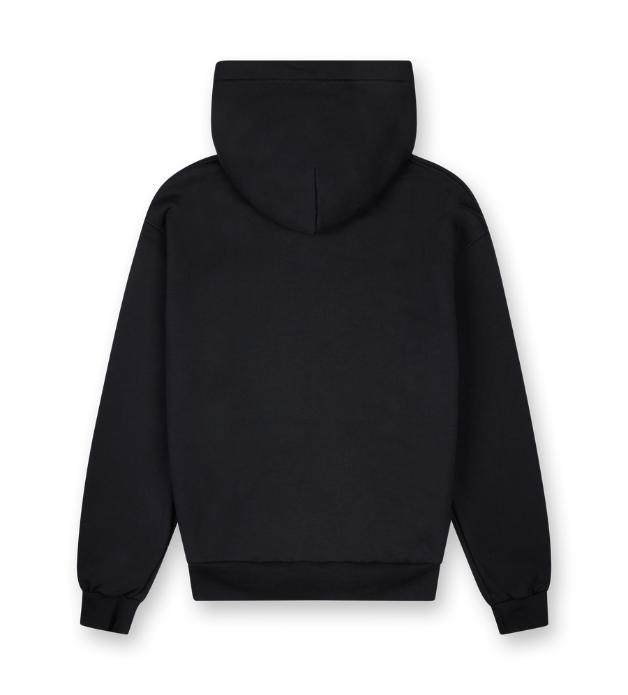 Inside Out Regular Hoodie Black