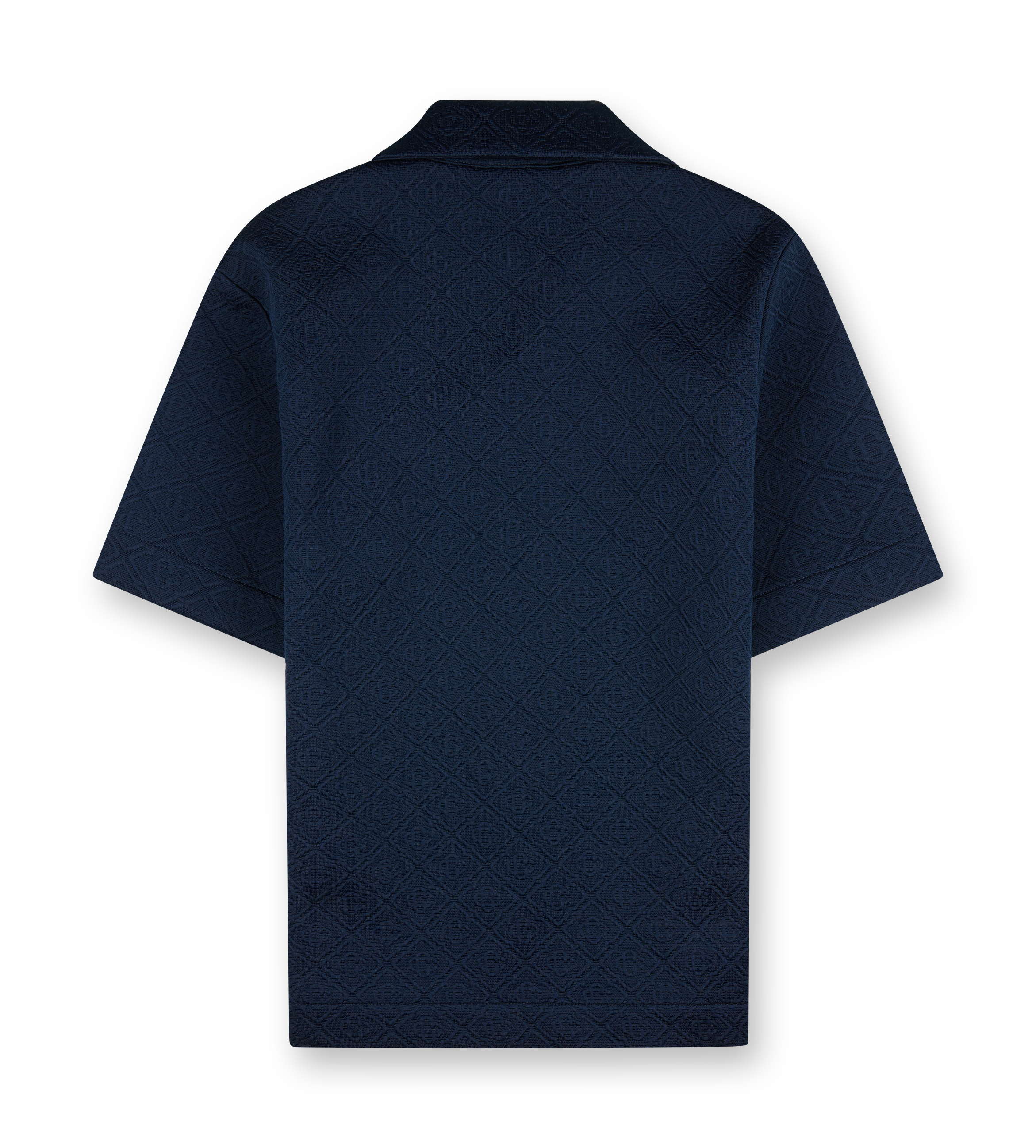 Jacquard Monogram Shirt Dark Blue