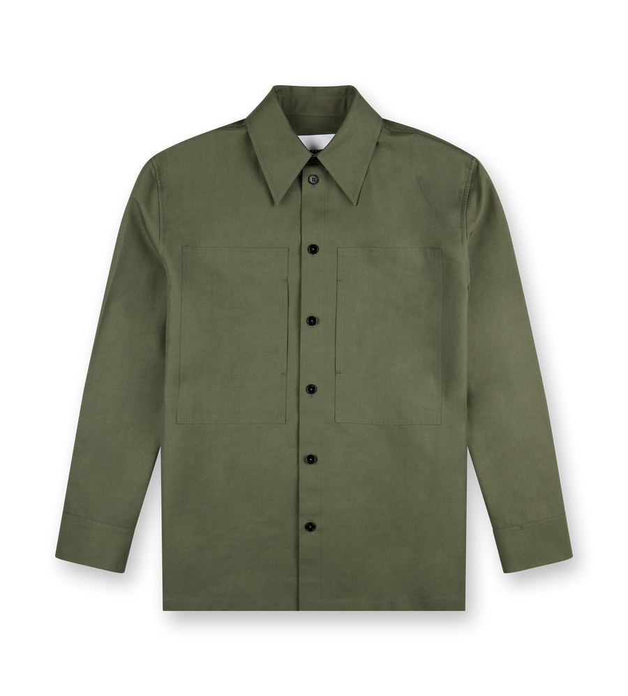 Lightweight Cotton Shirt Thyme Green