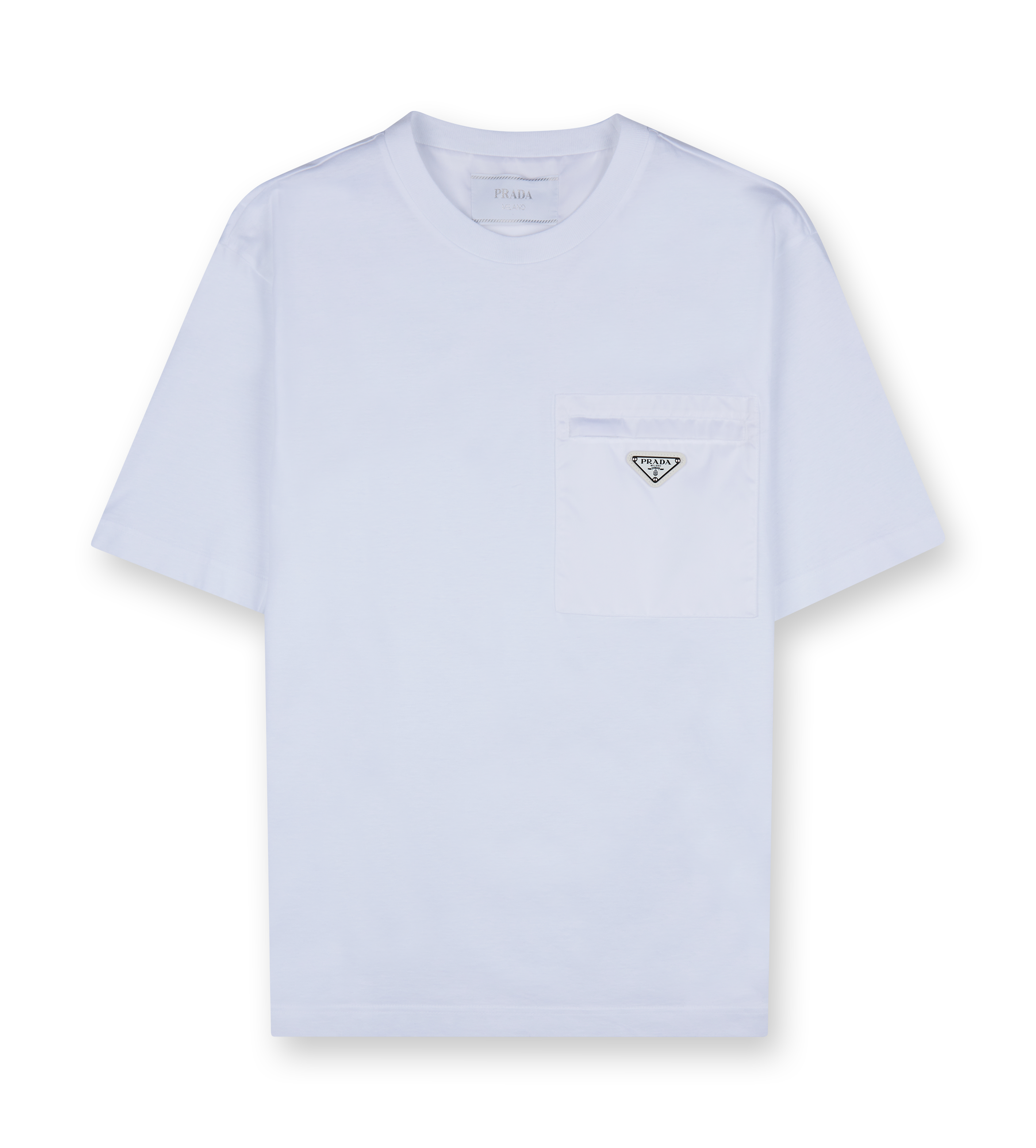 Re-nylon and Jersey T-shirt White