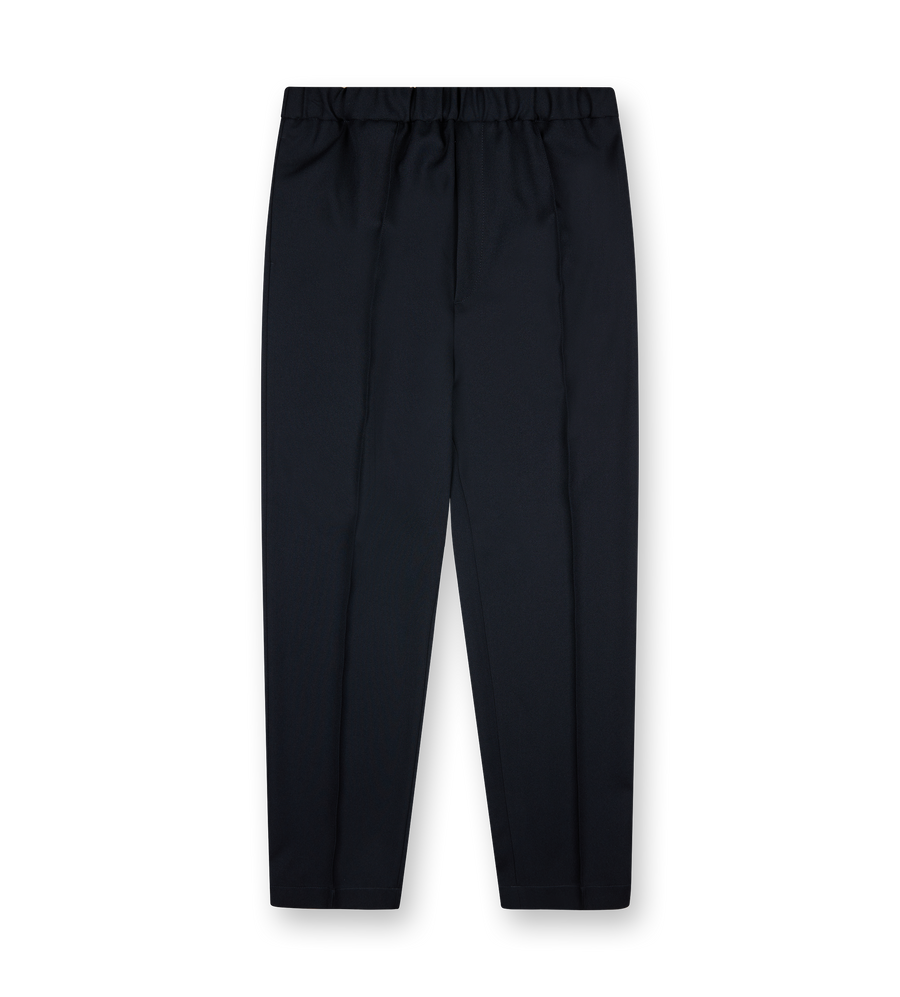 Elastic Trousers With Pocket Midnight Blue