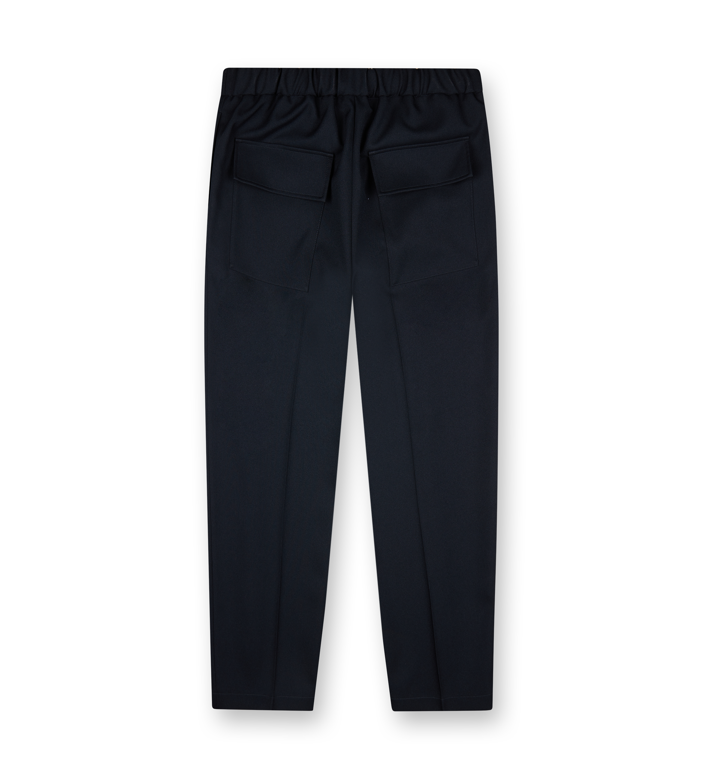 Elastic Trousers With Pocket Midnight Blue