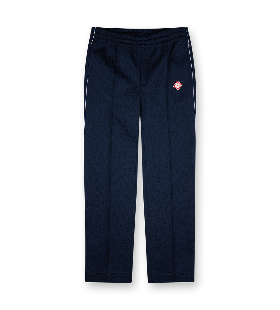 Jacquard Monogram Trackpants Dark Blue