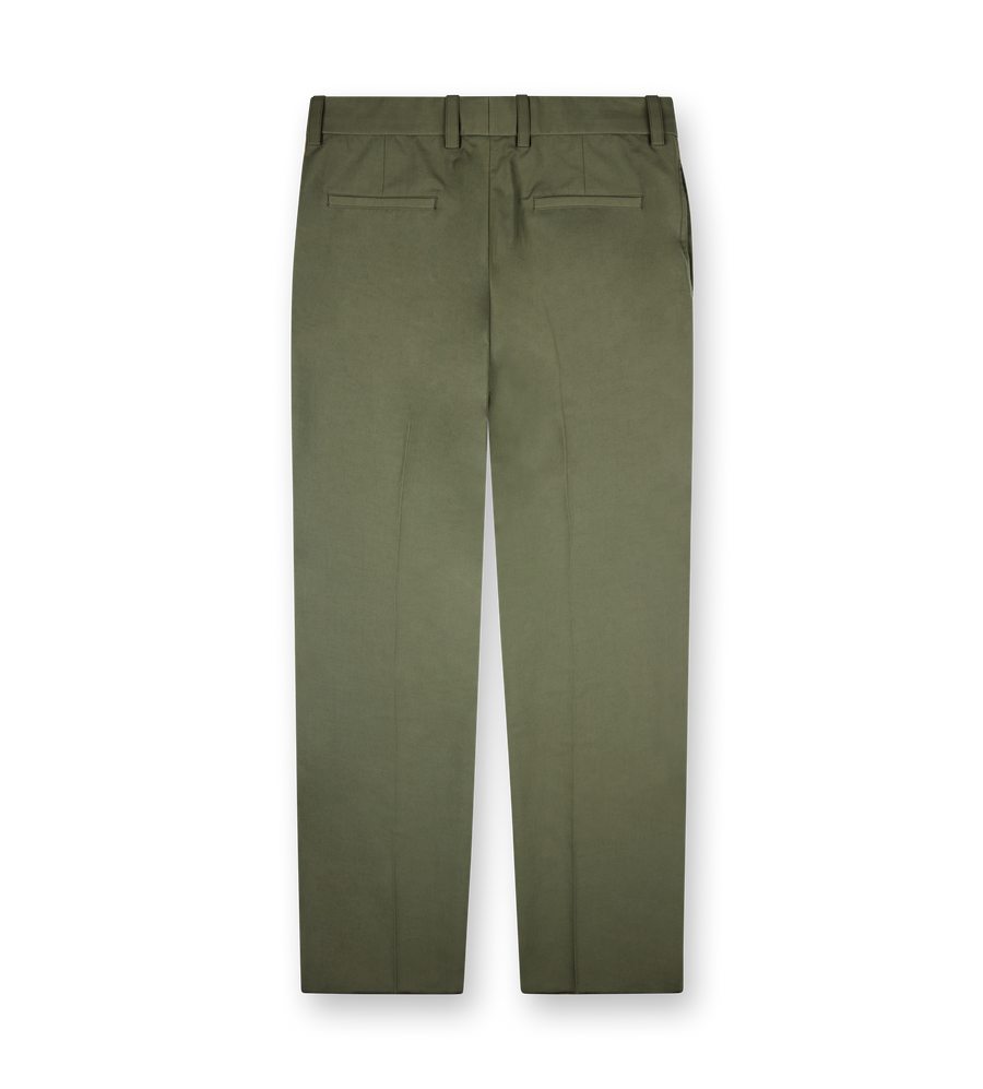 Light Weight Cotton Trousers Thyme Green