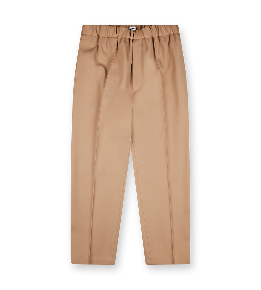 Elastic Trousers With Pockets Clay