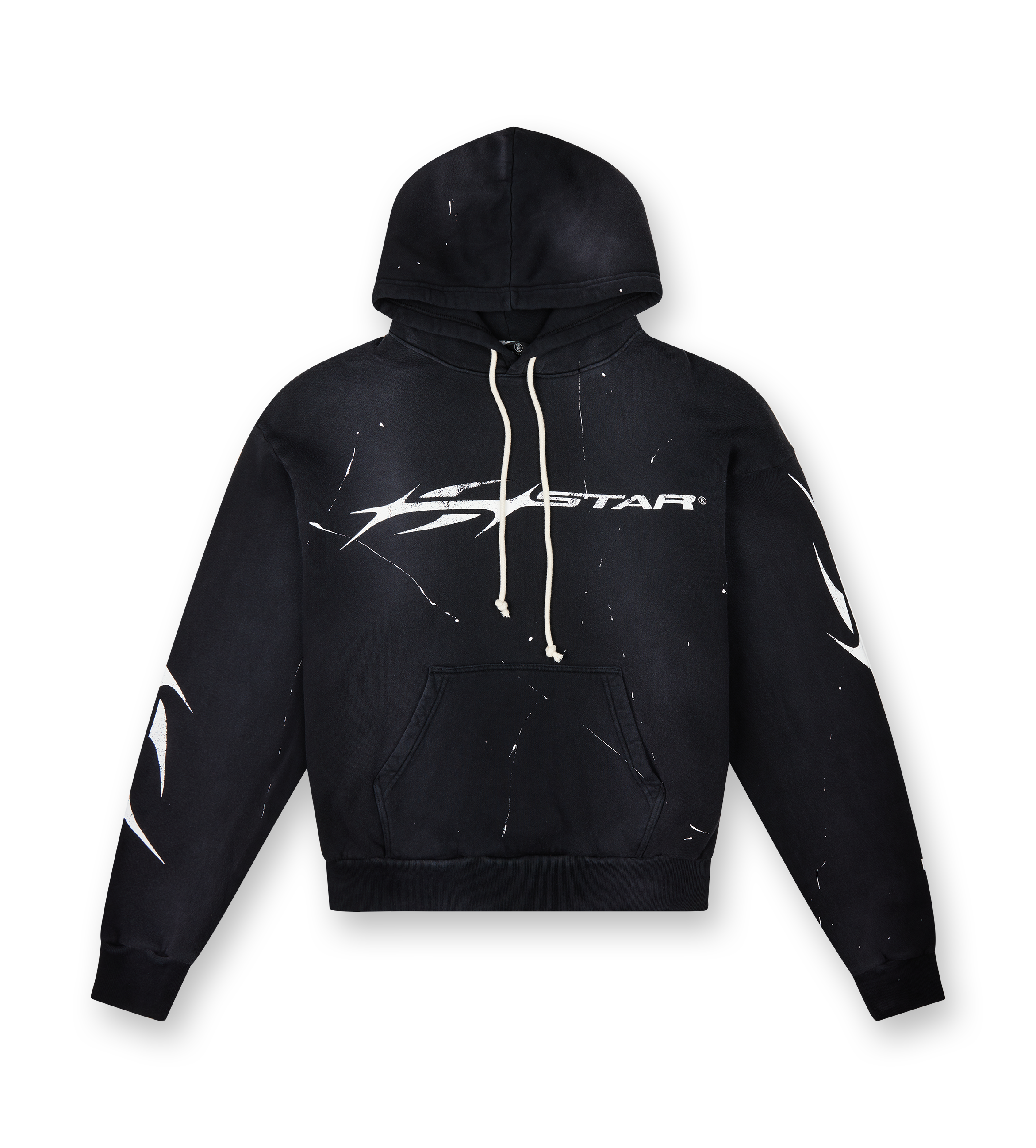 Flame Hoodie Black