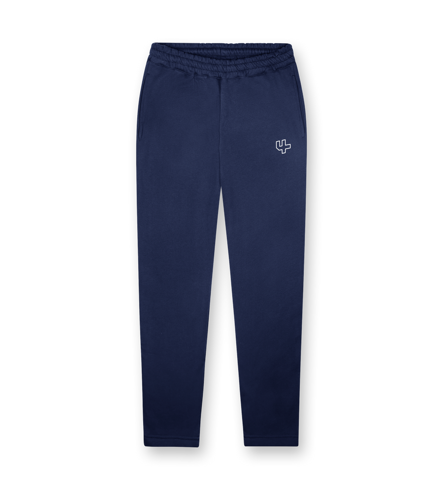 Outline Logo Straight Leg Pants Marine Blue