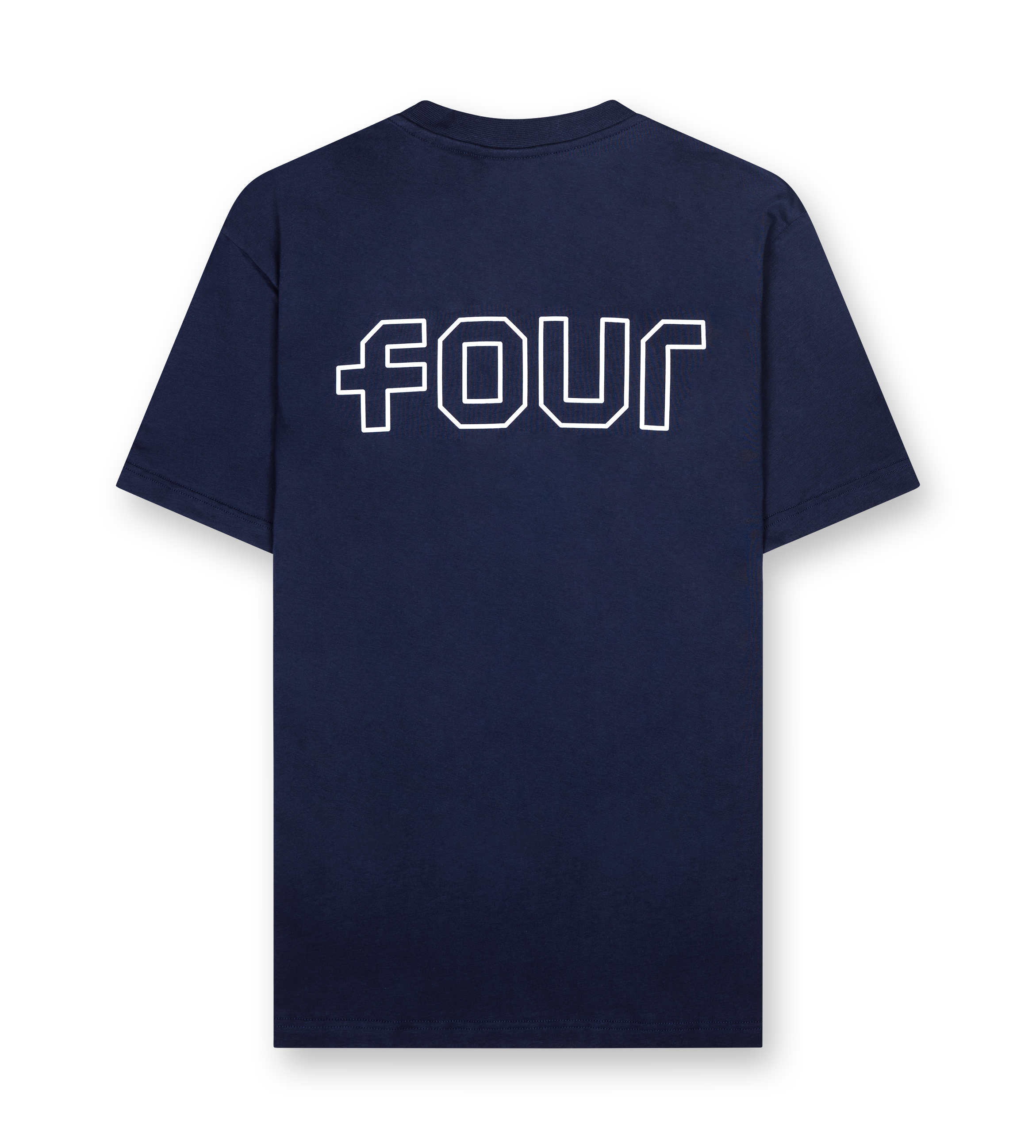 Outline Logo T-shirt Marine Blue