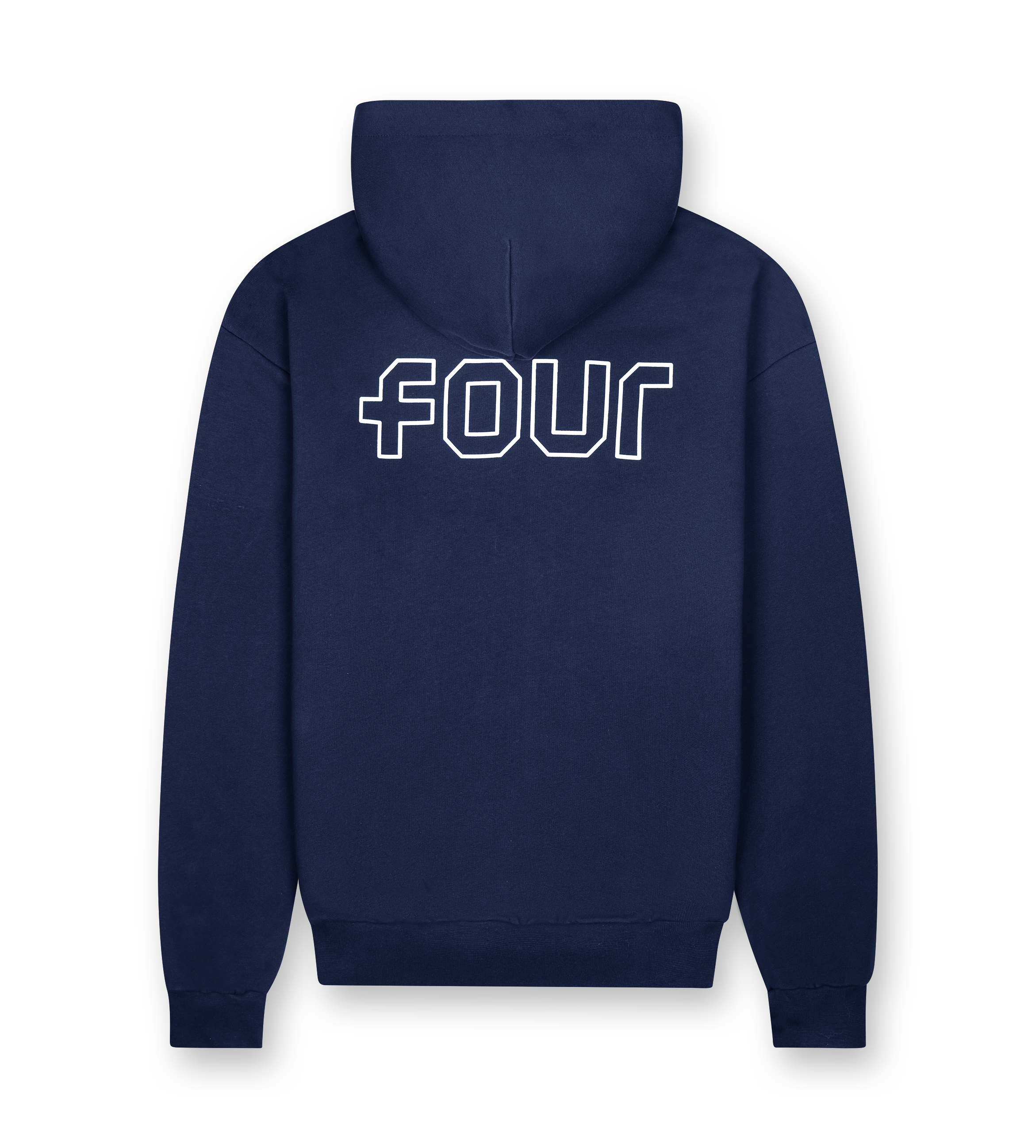 Outline Logo Hoodie Marine Blue