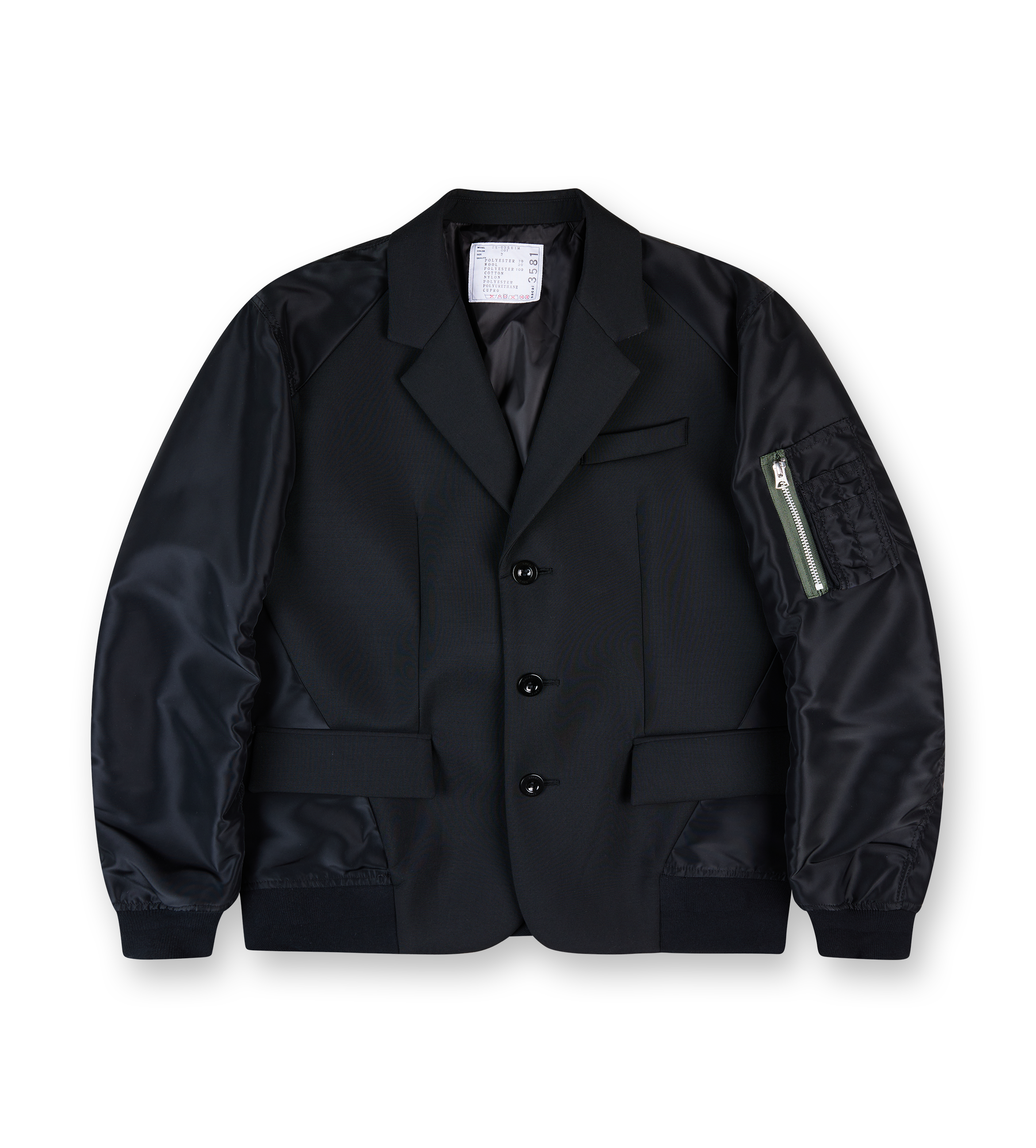 Suiting Bonding Mix Jacket Black