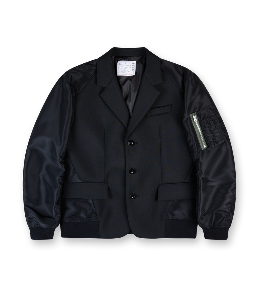 Suiting Bonding Mix Jacket Black