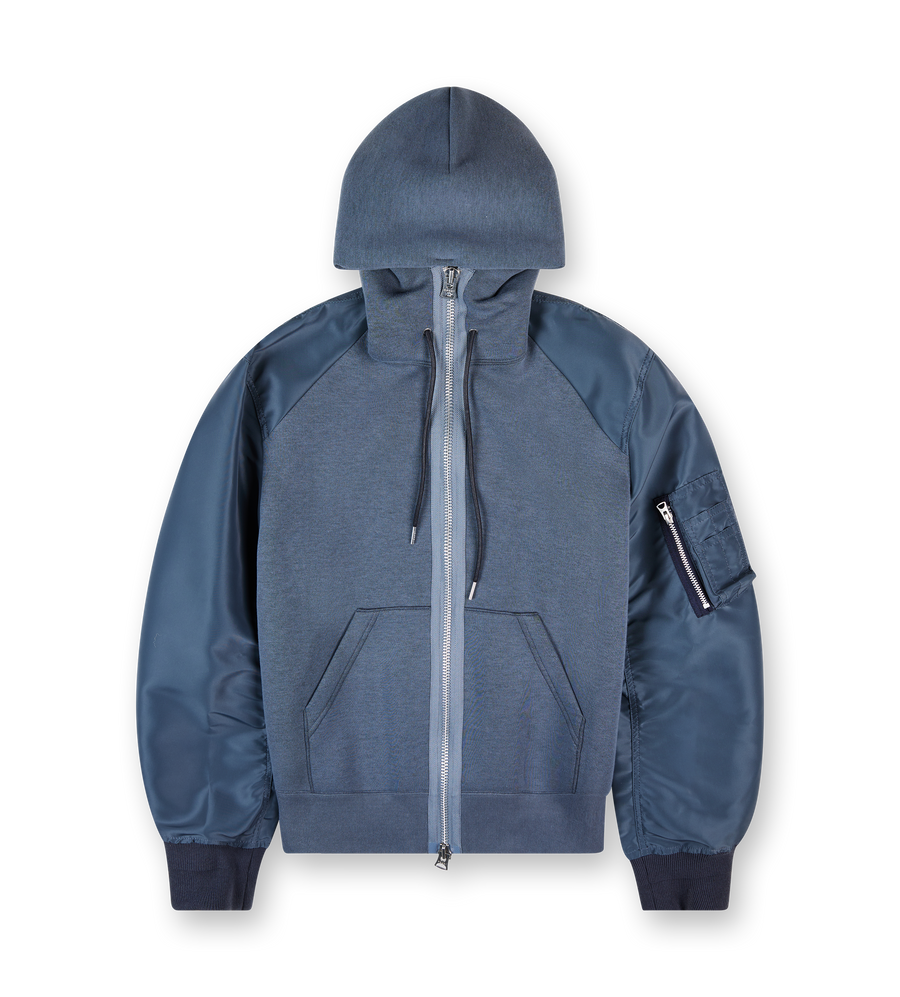 Sponge Sweat Hoodie Blue Gray