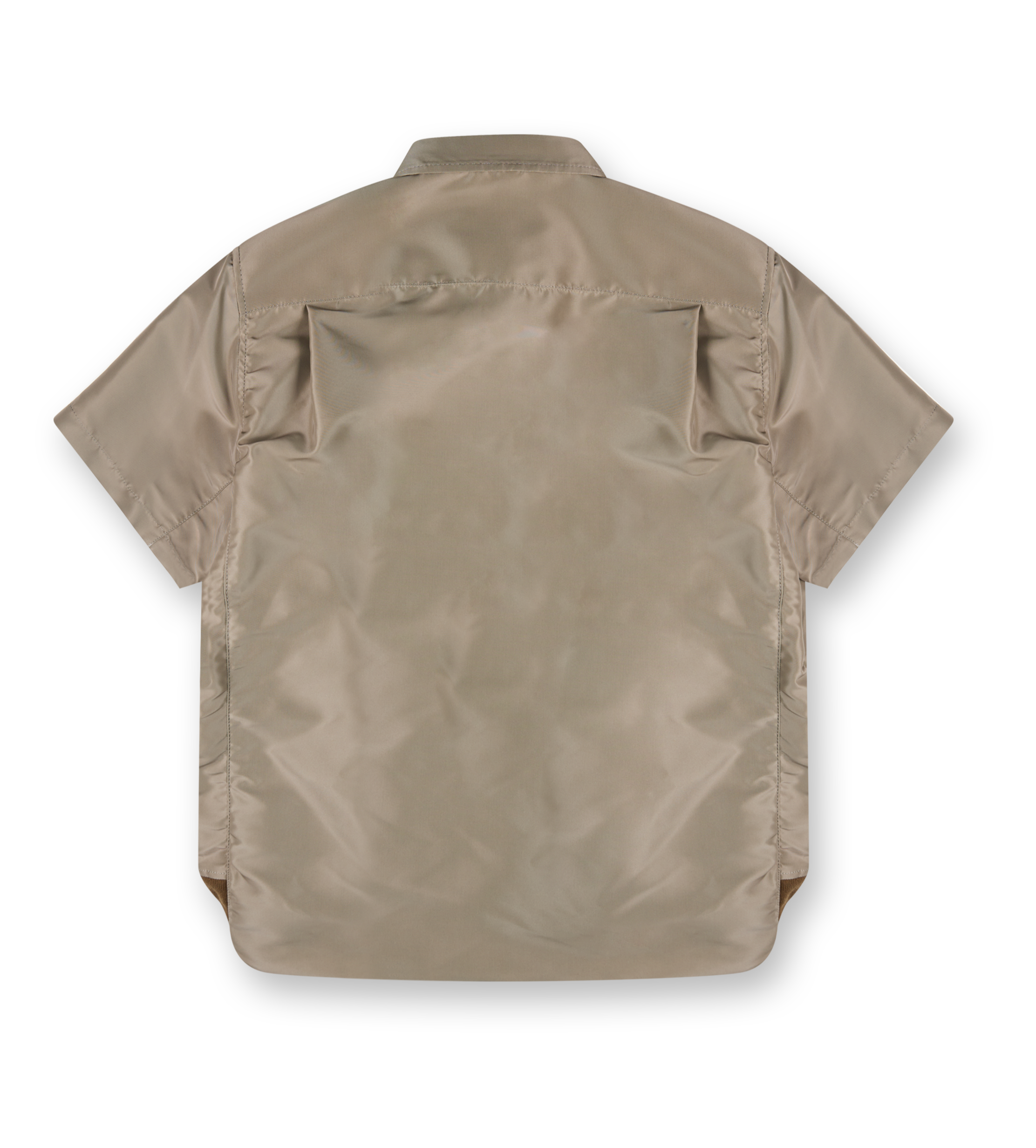 Nylon Twill Shirt Taupe