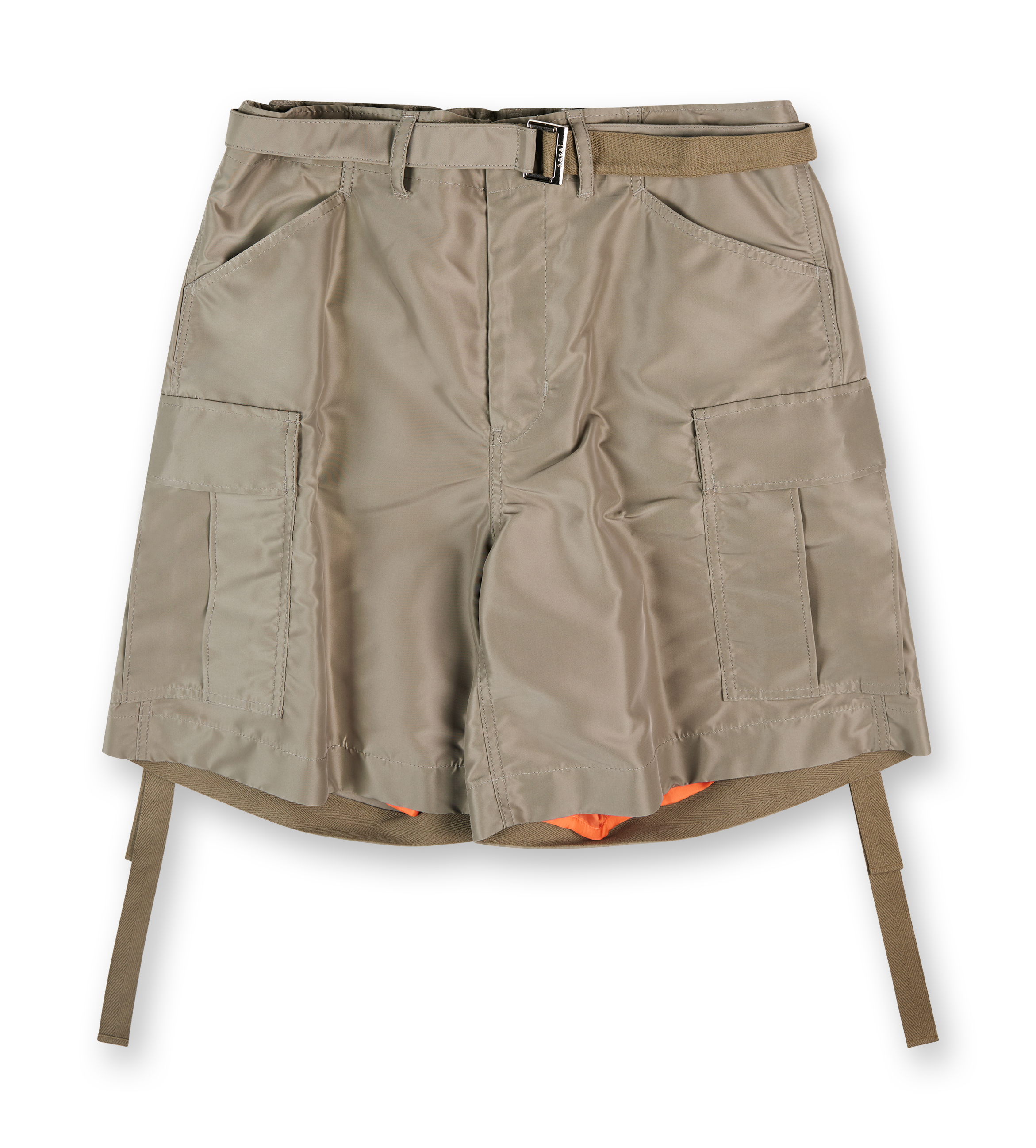 Nylon Twill Shorts Taupe