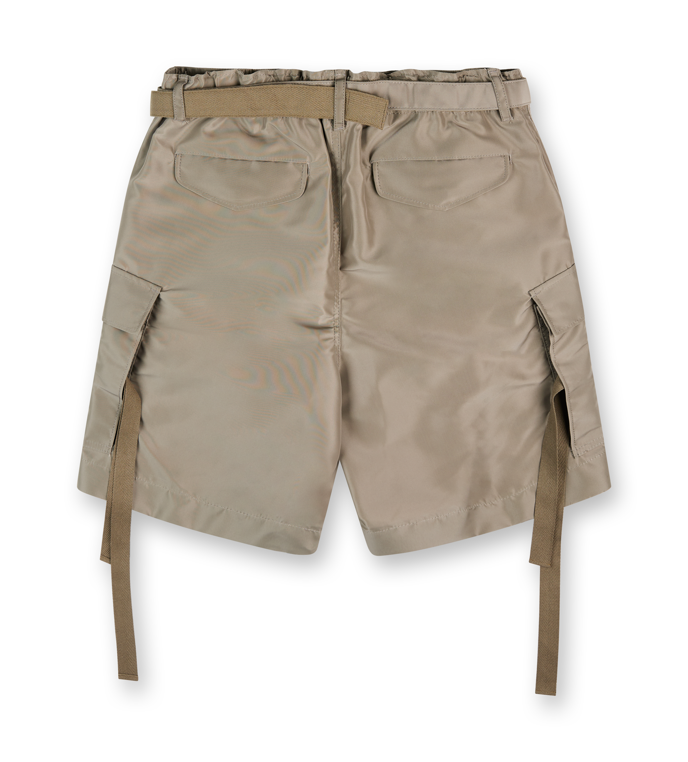 Nylon Twill Shorts Taupe