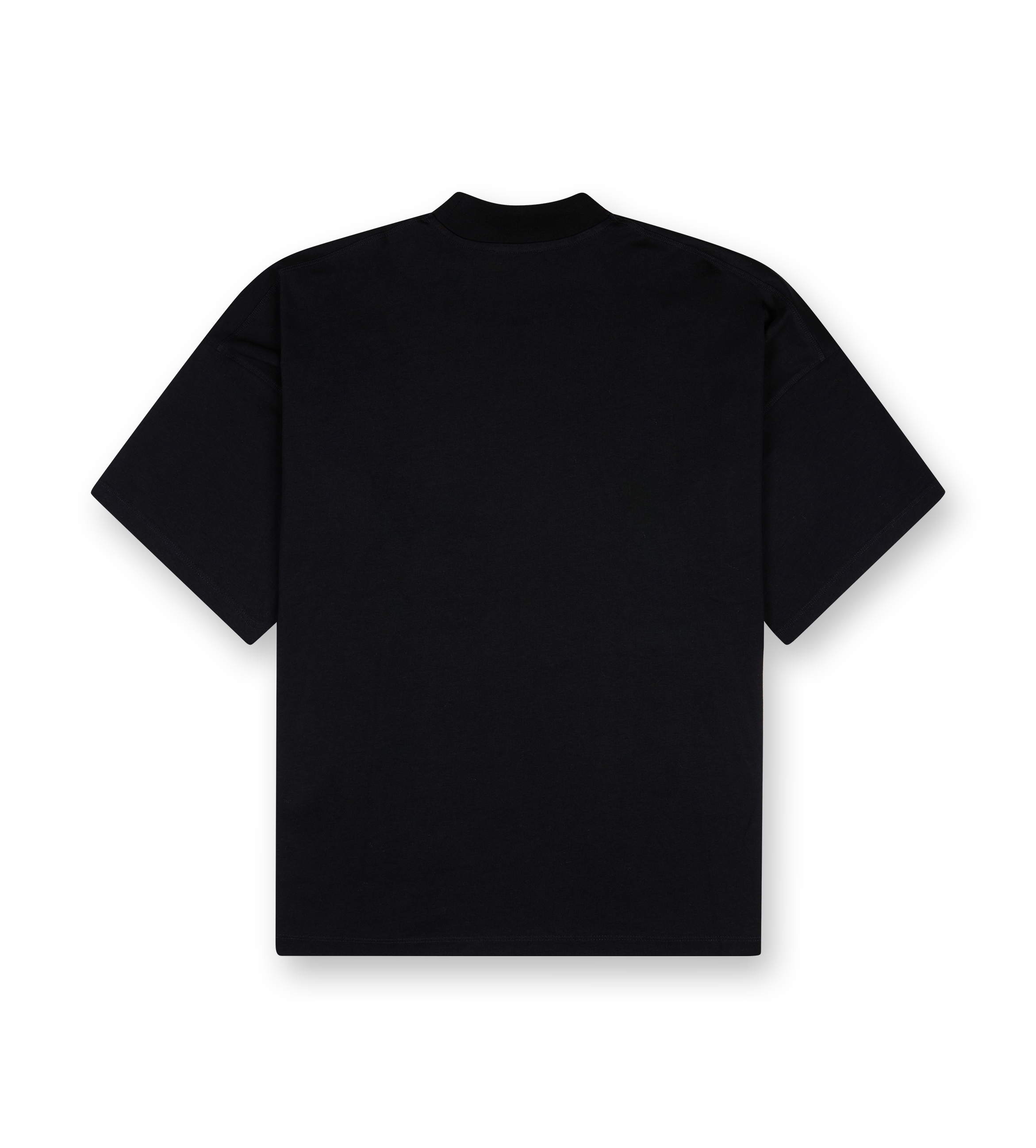 Mock Crewneck T-shirt Black