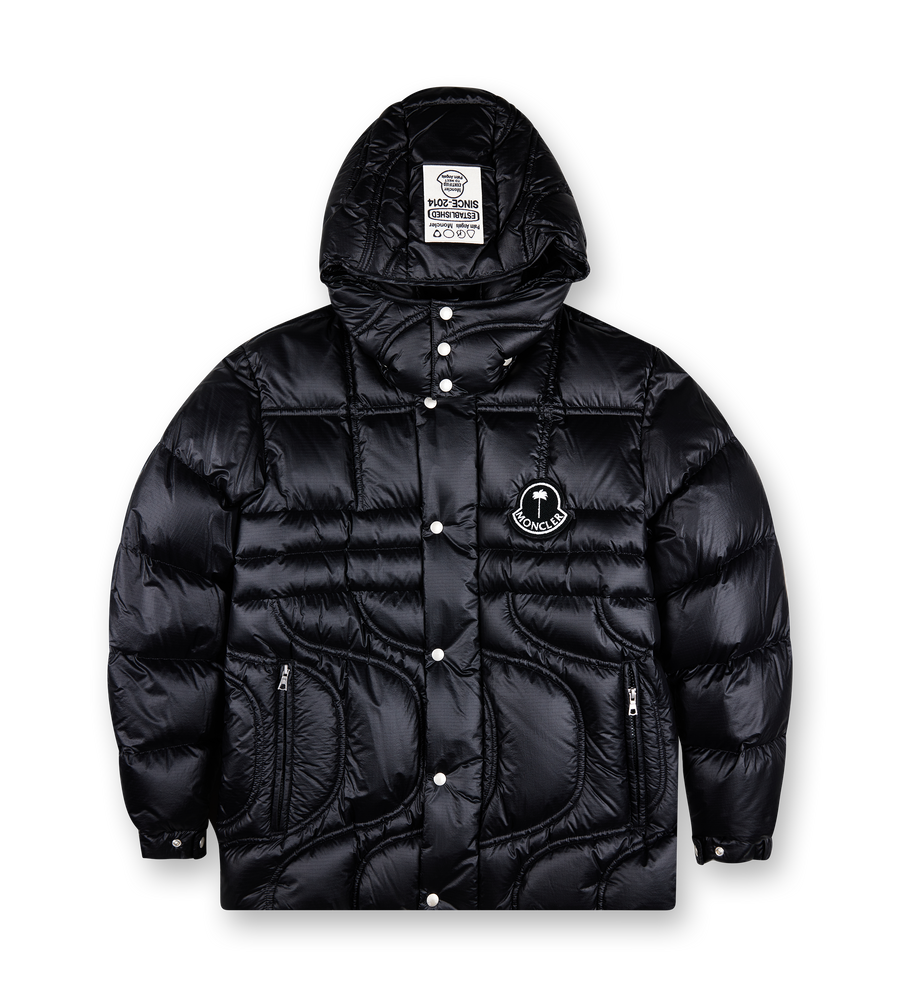 Moncler x Palm Angels Cherith Hooded Short Down Jacket Black