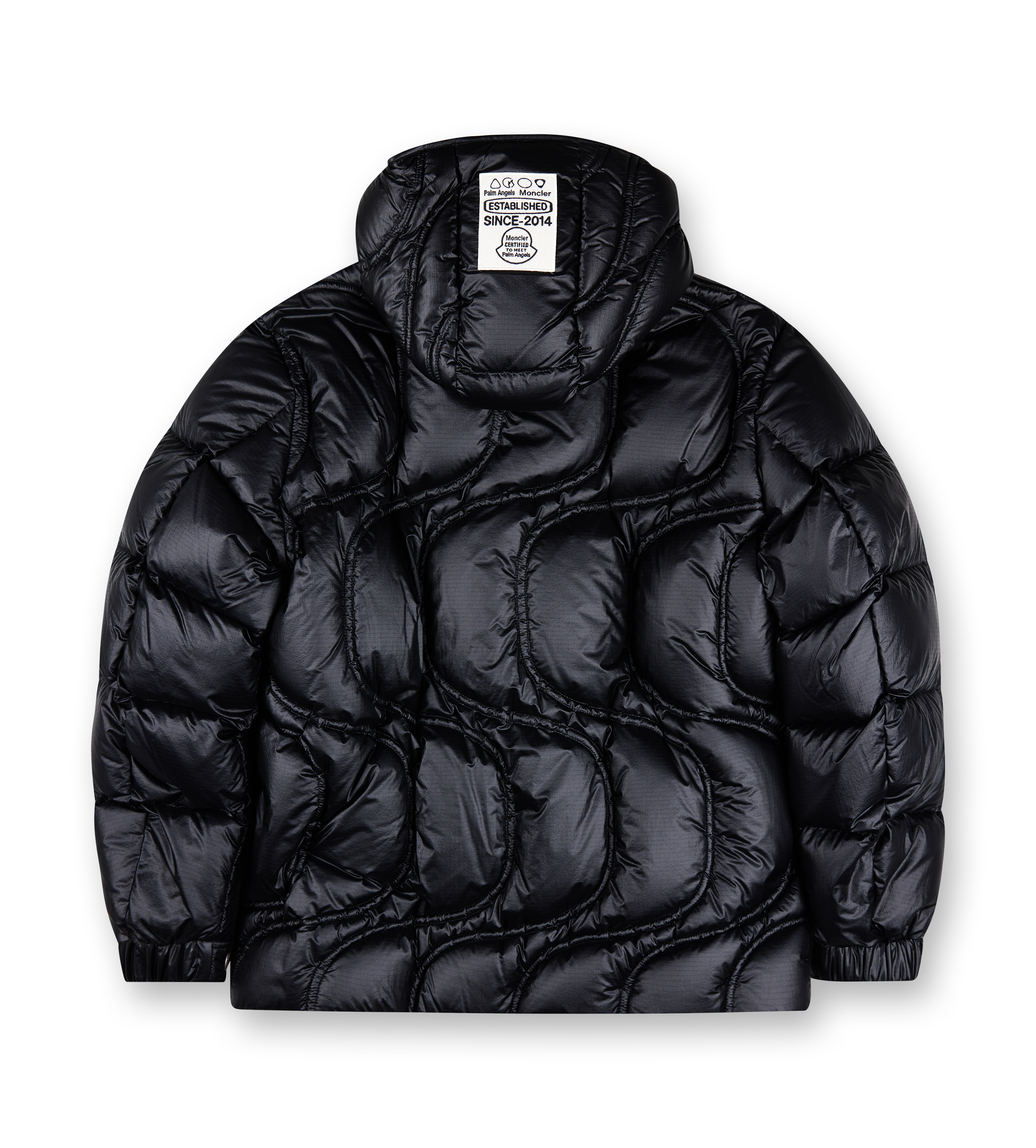 Moncler x Palm Angels Cherith Hooded Short Down Jacket Black