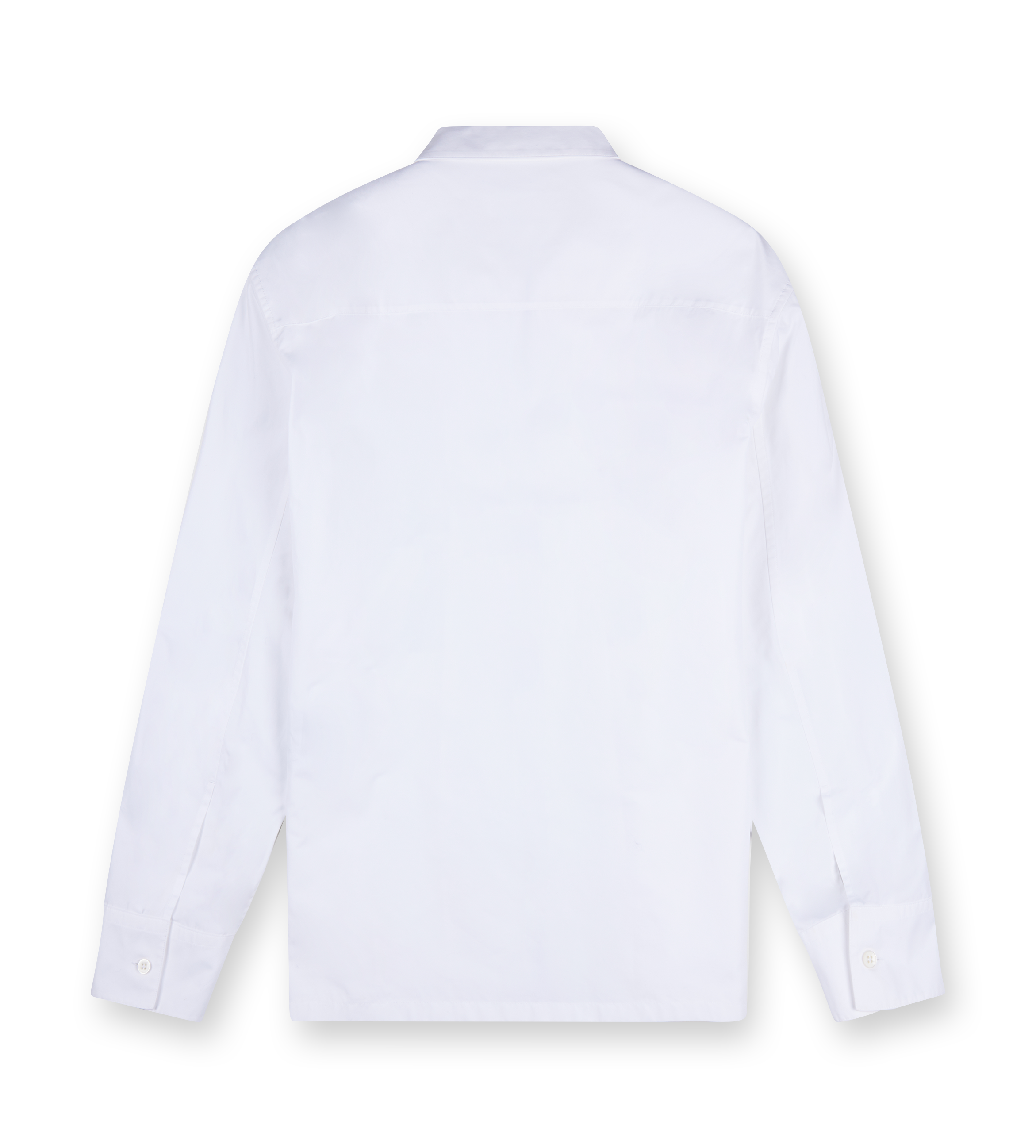 Cotton Zip-Up Shirt White