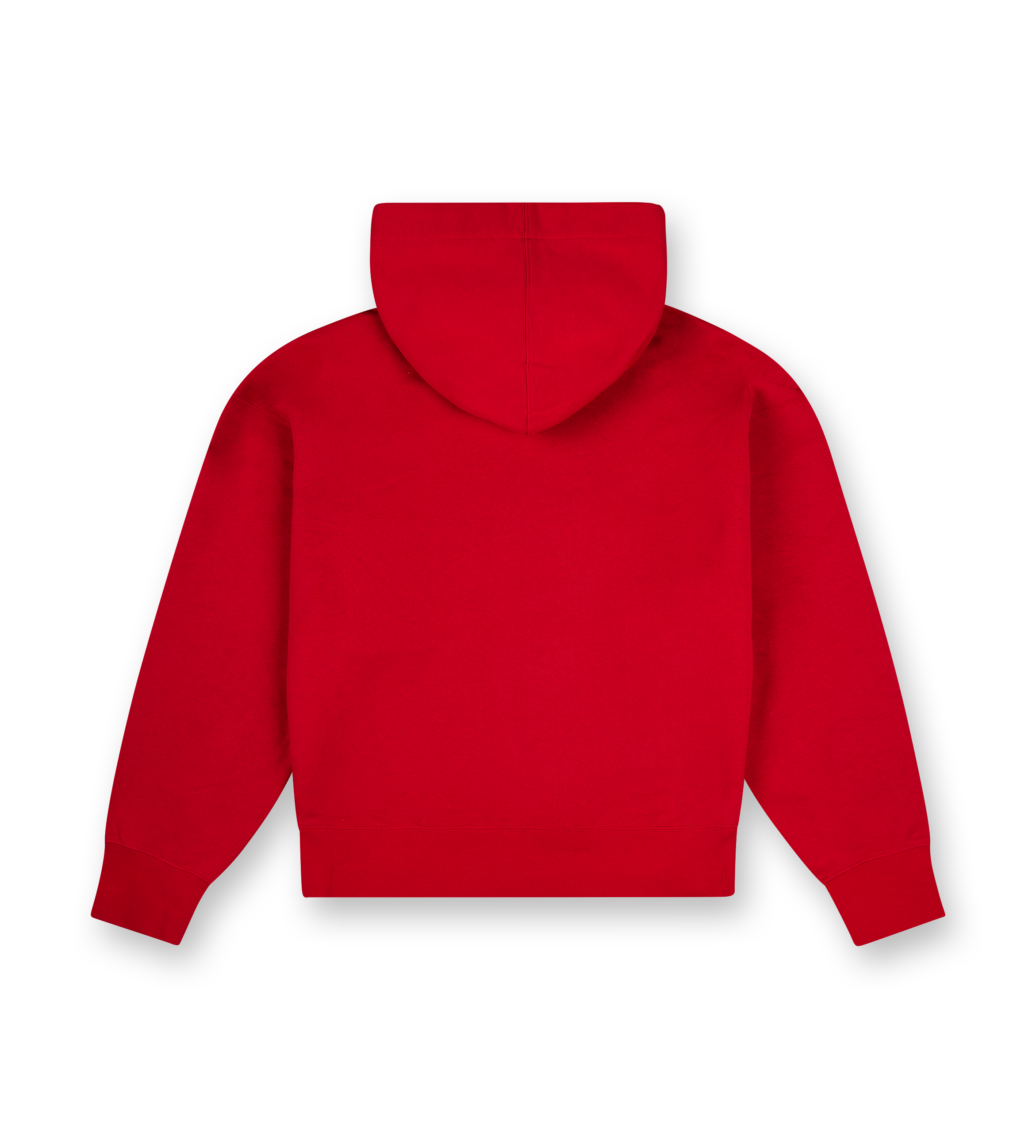 Moncler x Palm Angels Racing Logo Cotton Hoodie Red