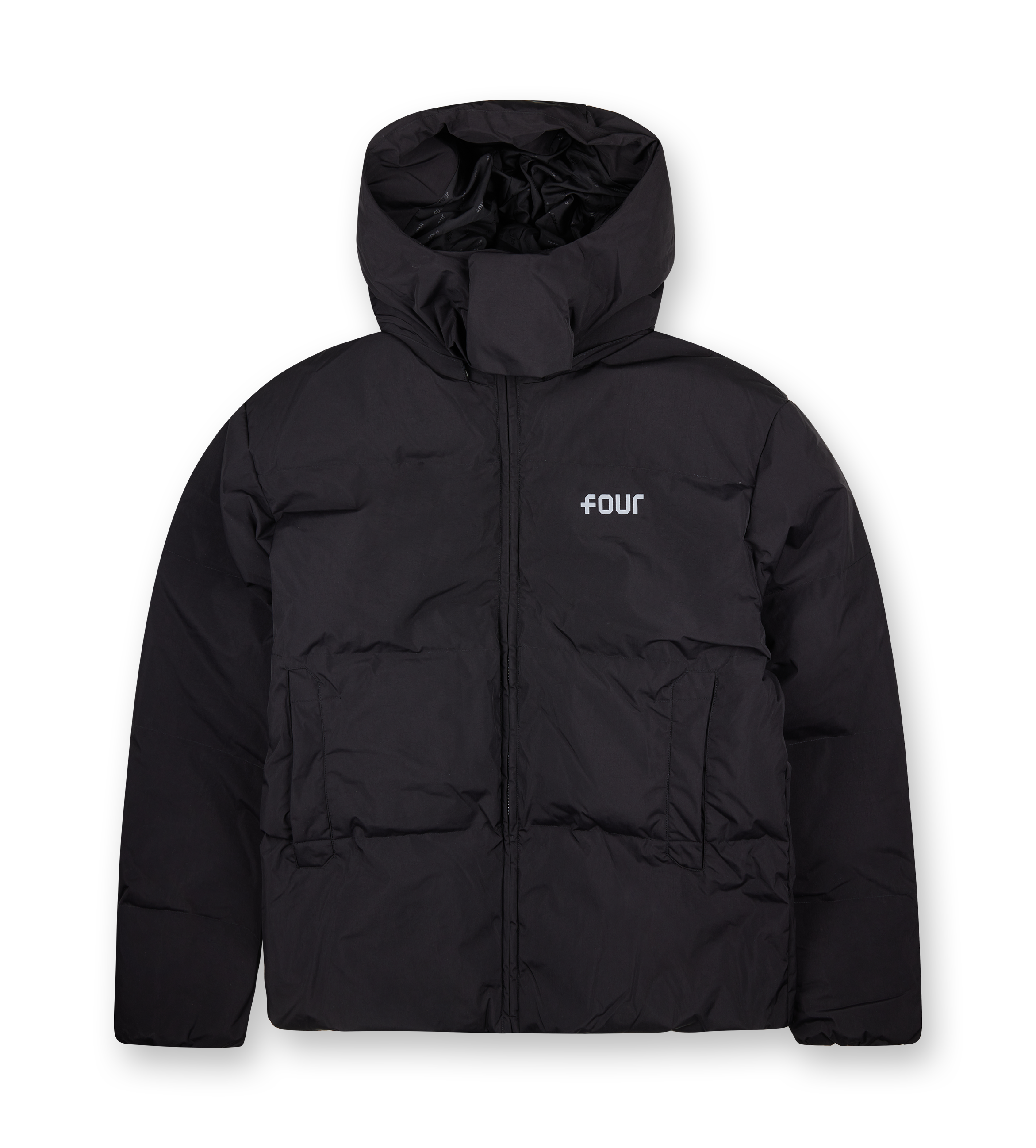 Logo Puffer Jacket Black