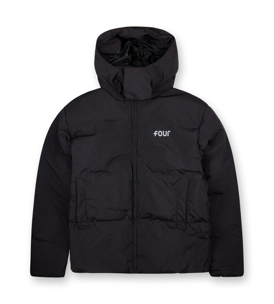 Logo Puffer Jacket Black