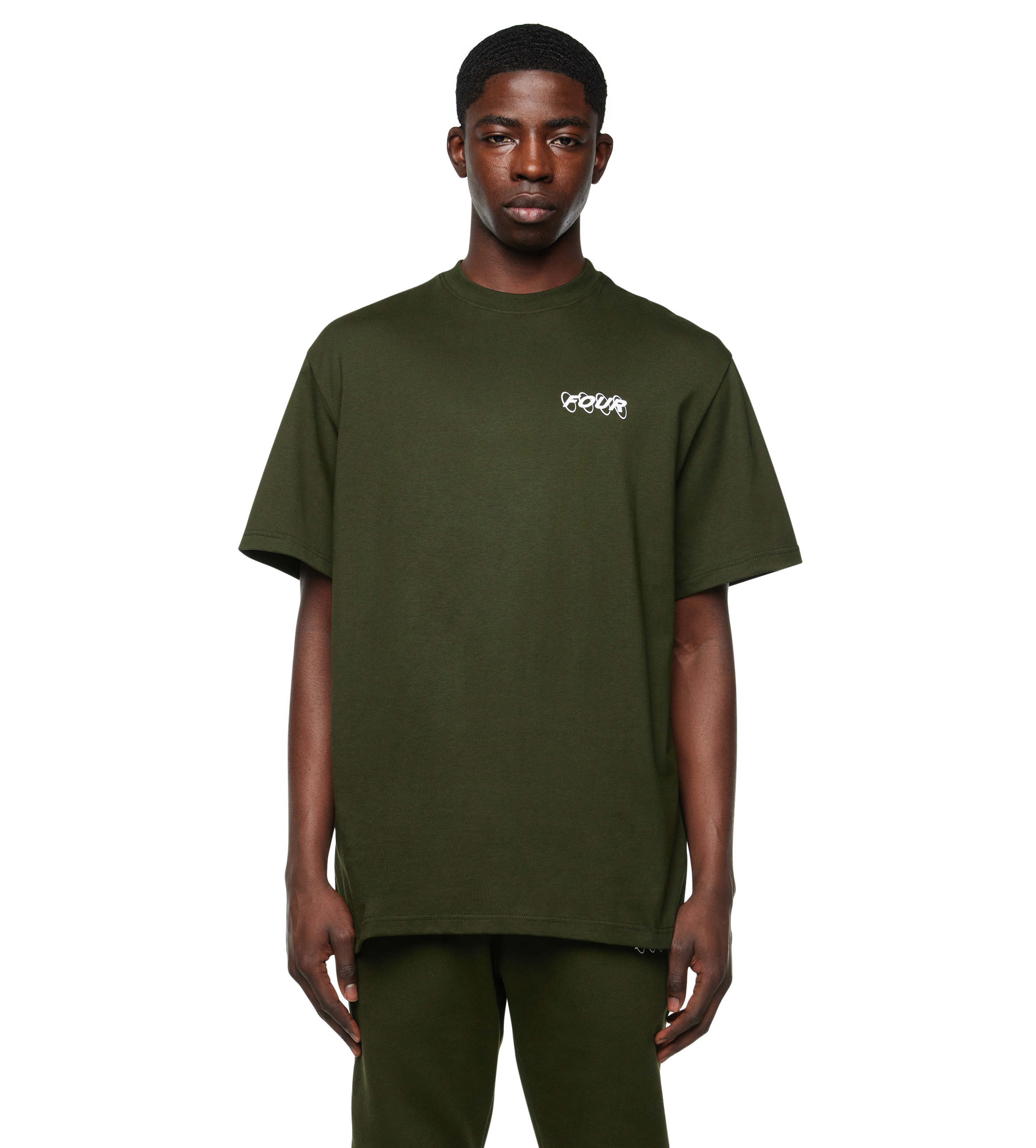 Circles Logo T-shirt Army Green