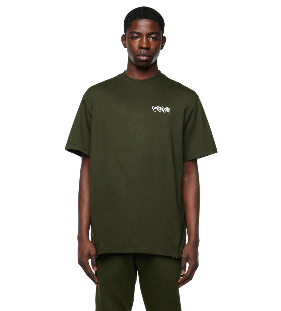 Circles Logo T-shirt Army Green