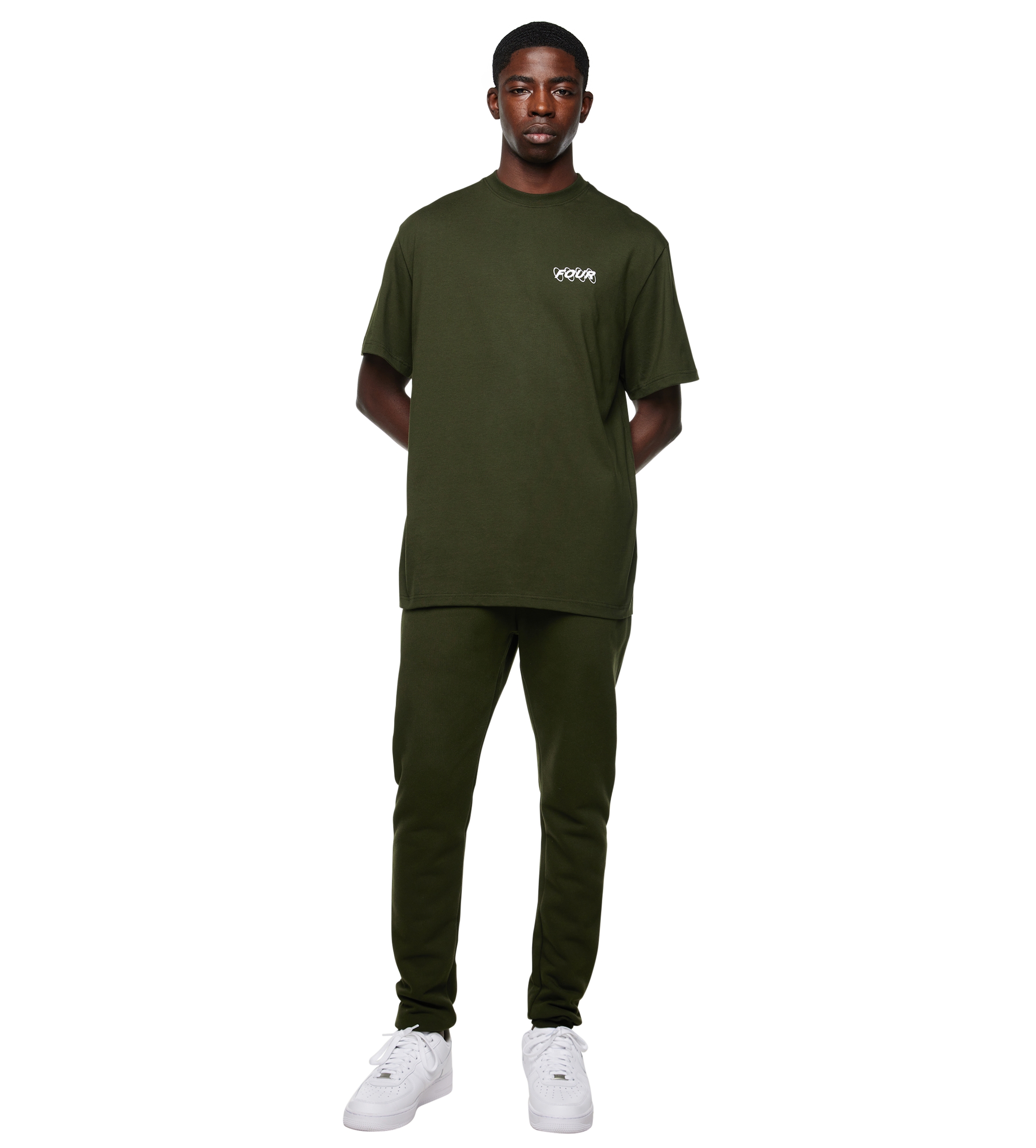 Circles Logo Sweatpants Army Green